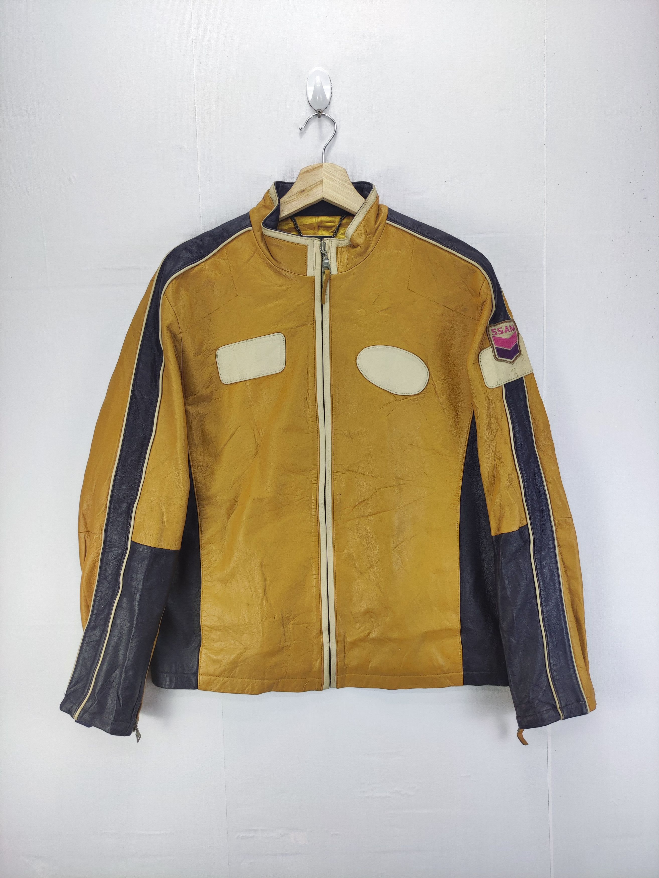 Leather Vintage Ssam Leather Jacket Zipper Size US M / EU 48-50 / 2 - 1 Thumbnail