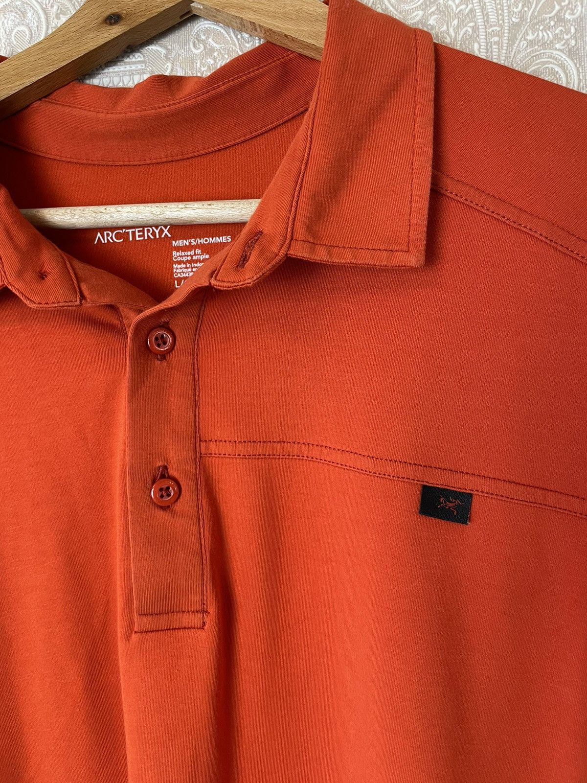 Arc'teryx Black Captive Short Sleeve 3 Button Polo Tee T-Shirt Large Size US L / EU 52-54 / 3 - 2 Thumbnail