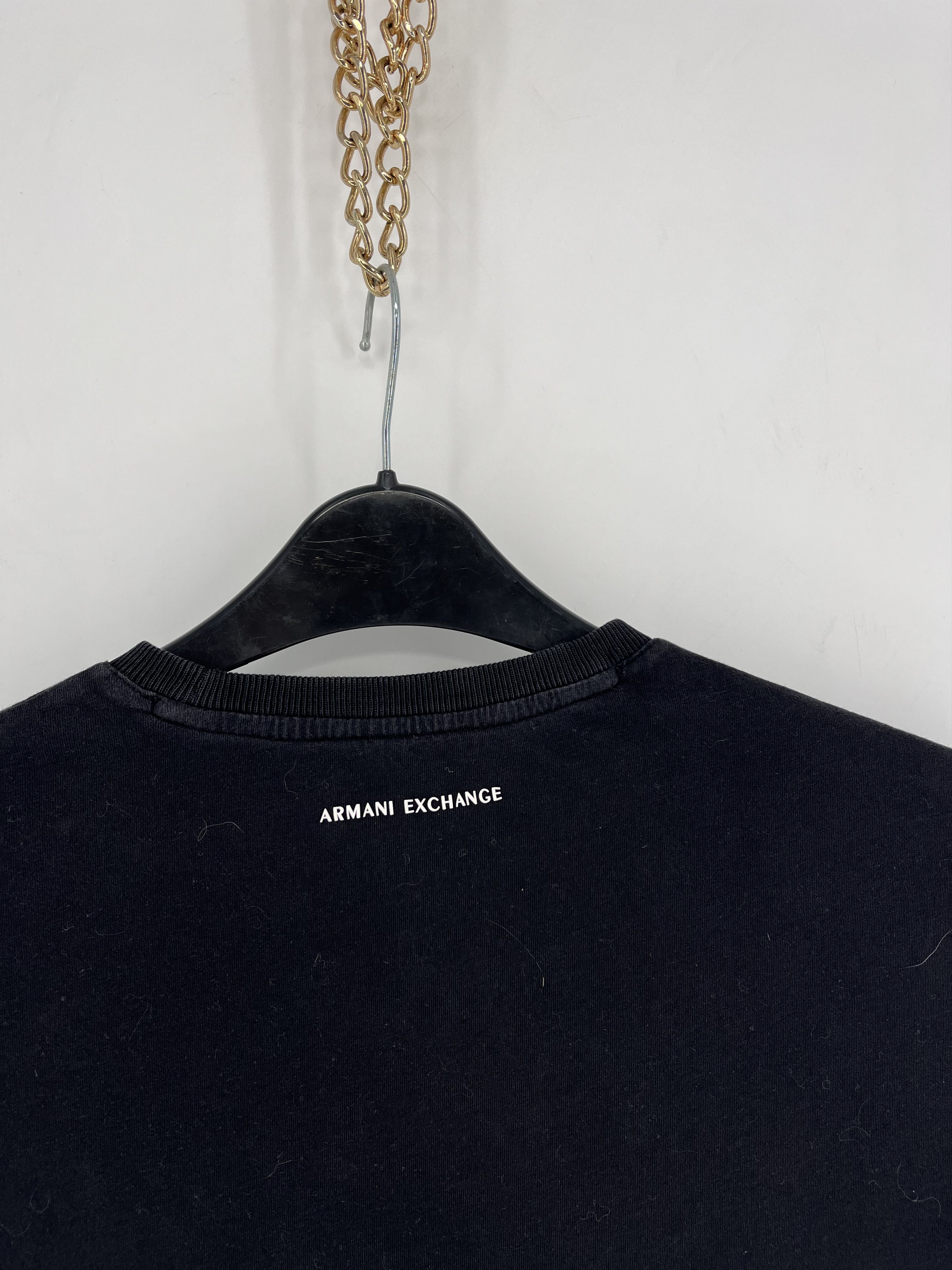 Armani × Armani Exchange × Emporio Armani Vintage Y2K Armani Exchange full Graphic Tee Streetwear Size US S / EU 44-46 / 1 - 9 Thumbnail