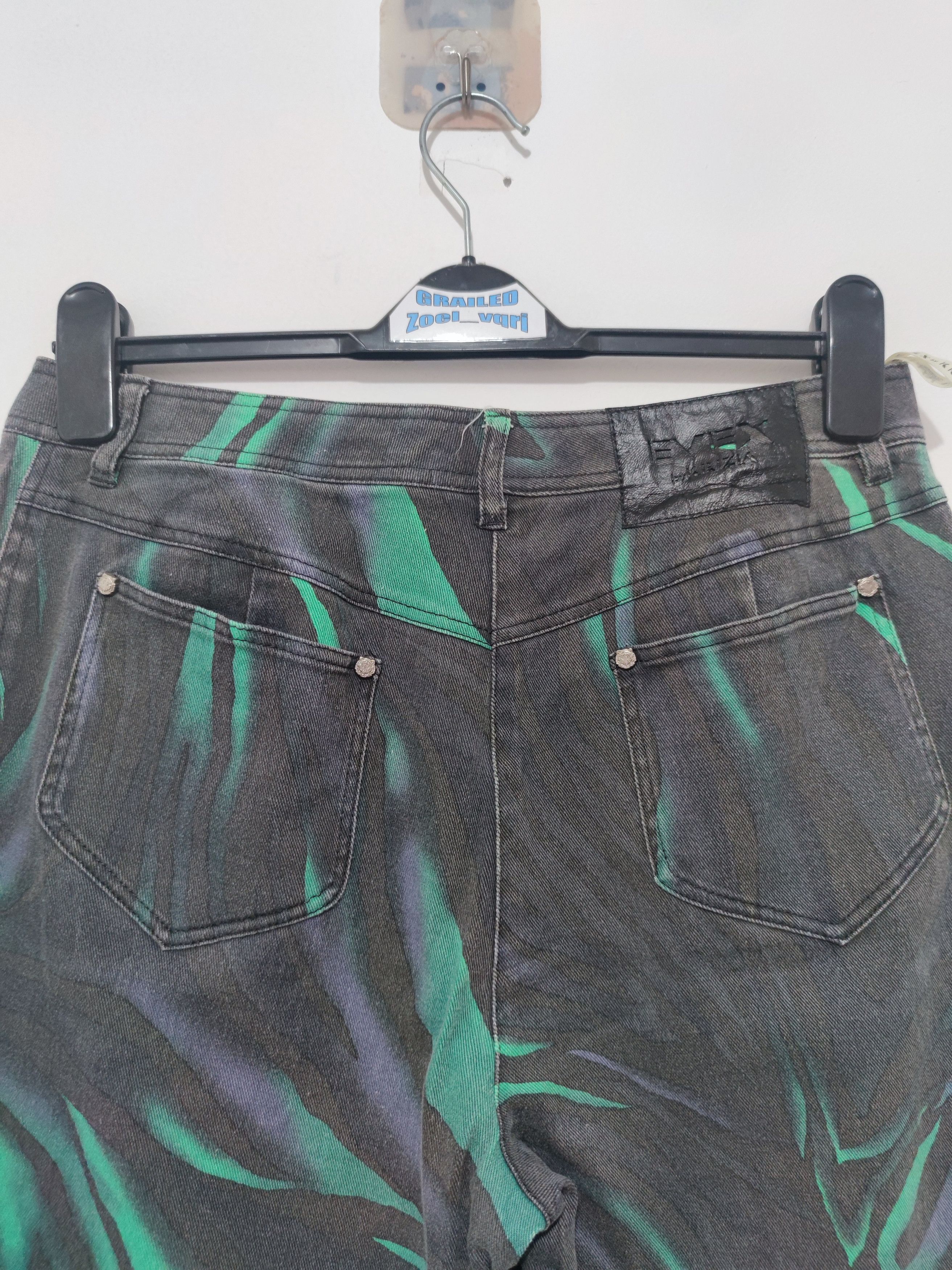 20471120 × Hysteric Glamour × Krizia Uomo Vintage Evex by Krizia Printed Flare Jeans Size US 31 - 5 Thumbnail