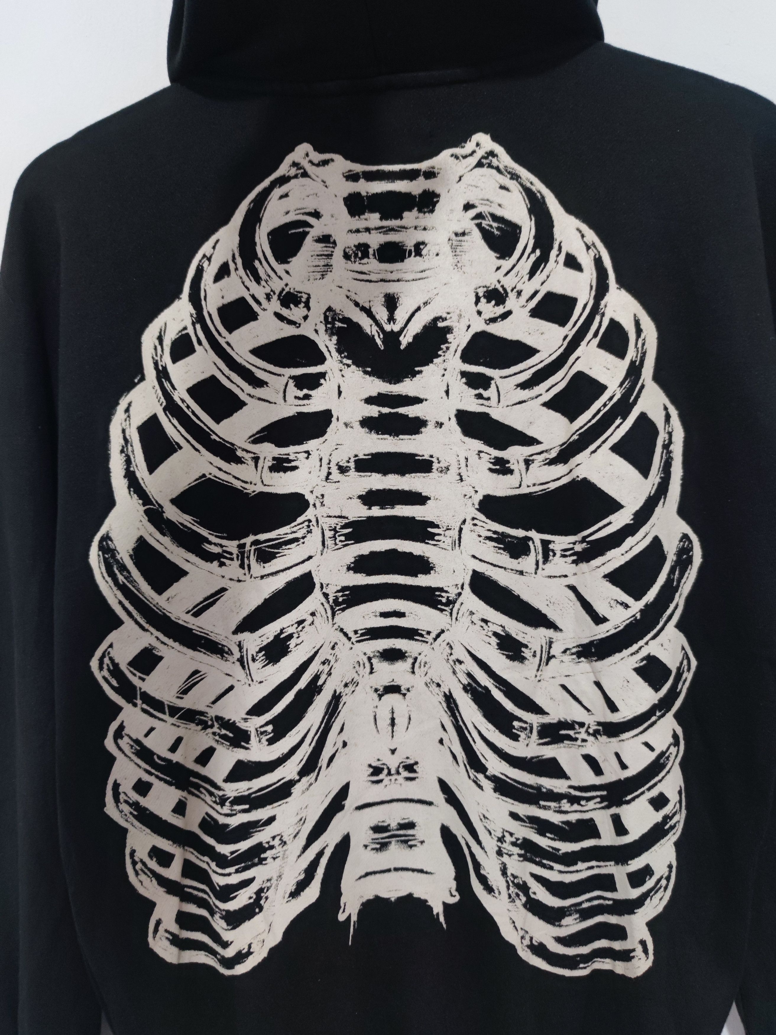 Japanese Brand Glad News Skeleton Zip Up Hoodie Size US M / EU 48-50 / 2 - 3 Thumbnail