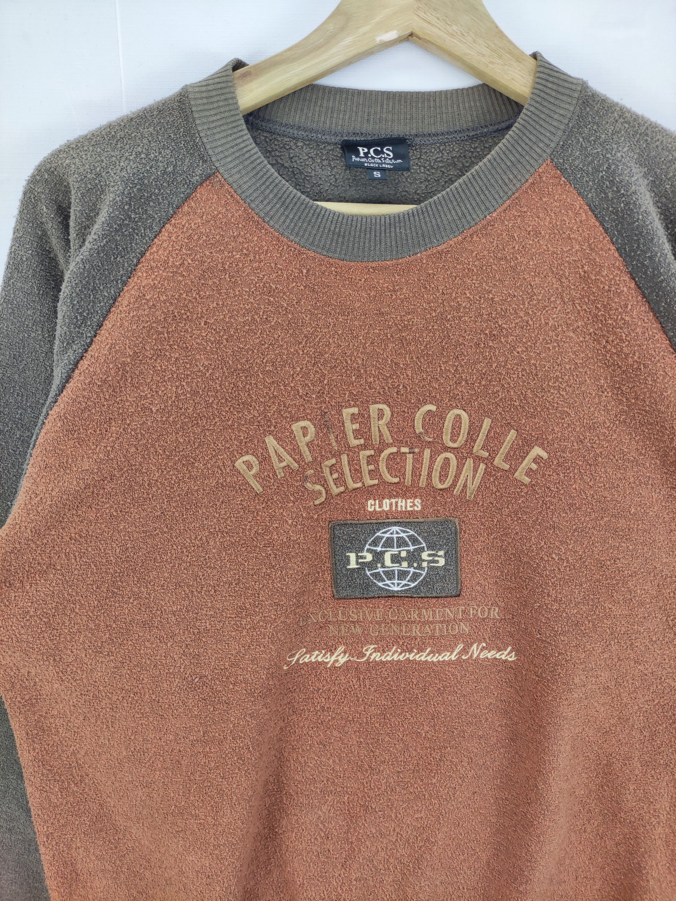 Japanese Brand Vintage Sweatshirt Fleece Papier Colle Seletion Embroidered Size US M / EU 48-50 / 2 - 2 Thumbnail