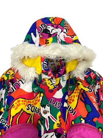 Japanese Brand Rare‼️ Phenix Ski Kids Jacket Multicolor Fur Hoodie Size US XXS / EU 40 - 2 Thumbnail