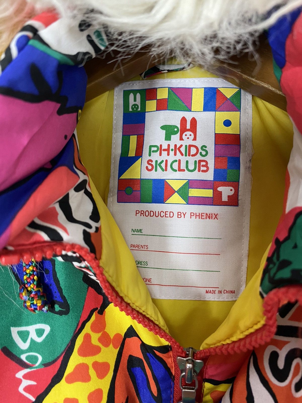 Japanese Brand Rare‼️ Phenix Ski Kids Jacket Multicolor Fur Hoodie Size US XXS / EU 40 - 6 Thumbnail