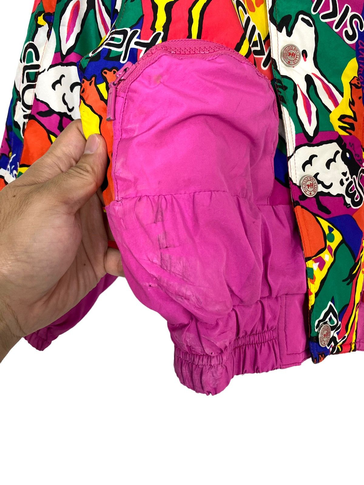 Japanese Brand Rare‼️ Phenix Ski Kids Jacket Multicolor Fur Hoodie Size US XXS / EU 40 - 4 Thumbnail