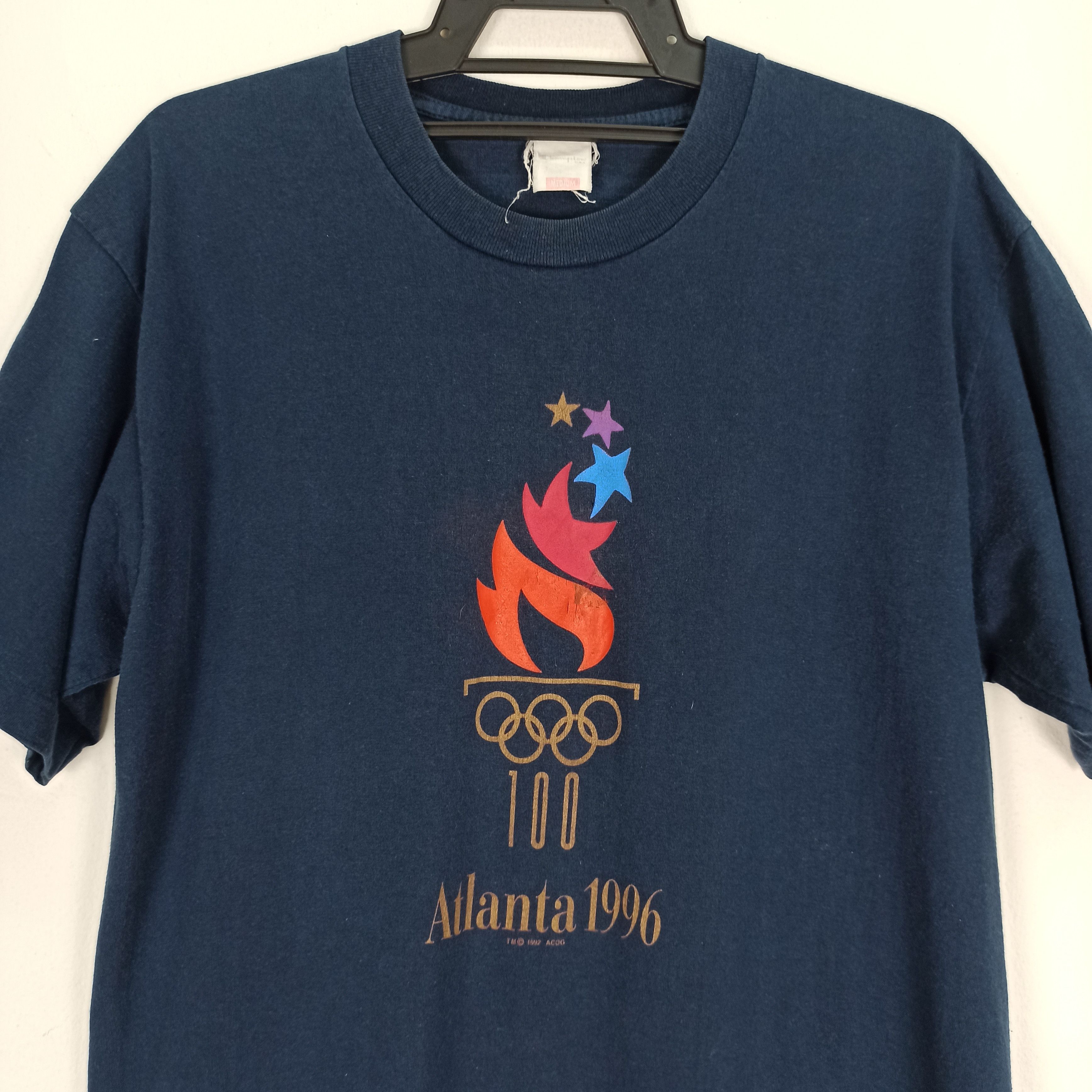 Champion Vintage Atlanta 1996 Olympic Champion Tshirt Size US M / EU 48-50 / 2 - 2 Thumbnail