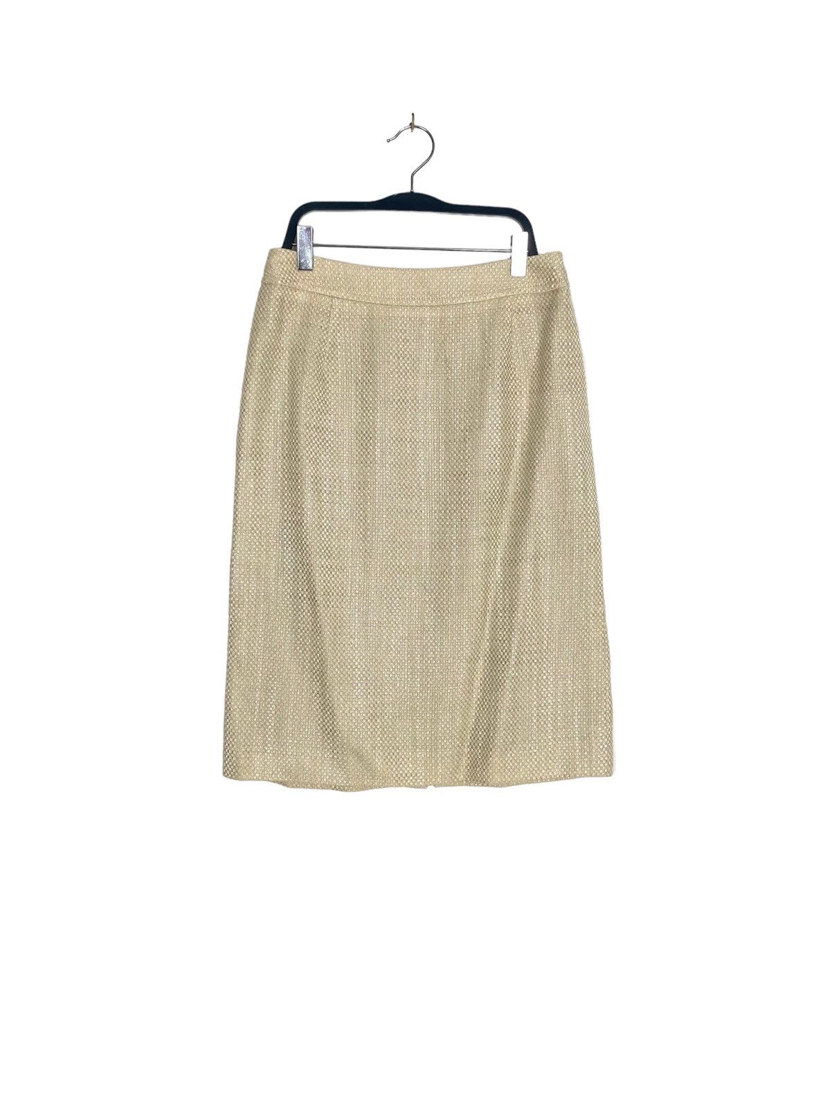 image of Aquascutum Medi Skirt Made In Japan in Cream, Women's (Size 26)