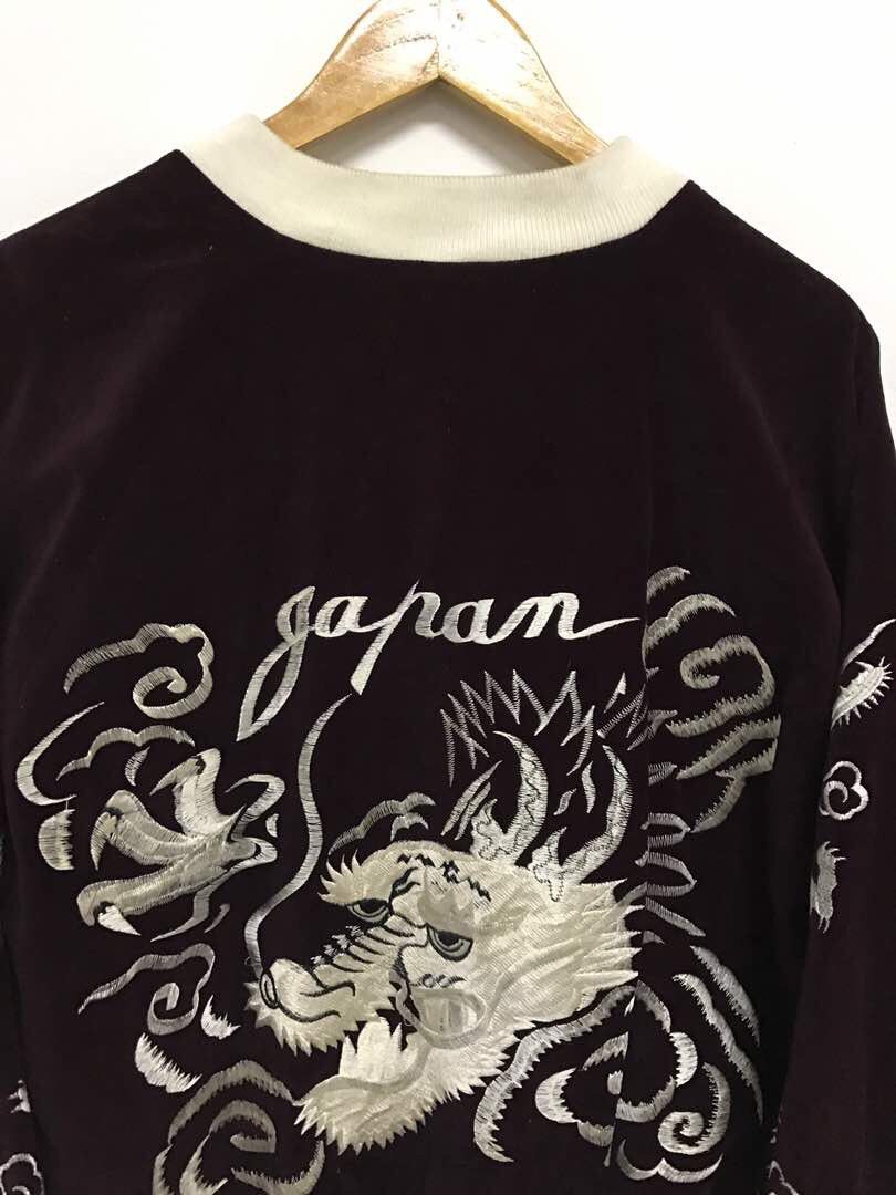 Other Sukajan Japan Dragon Yokosuka Embroidery Velvet Jacket Size US XL / EU 56 / 4 - 3 Thumbnail