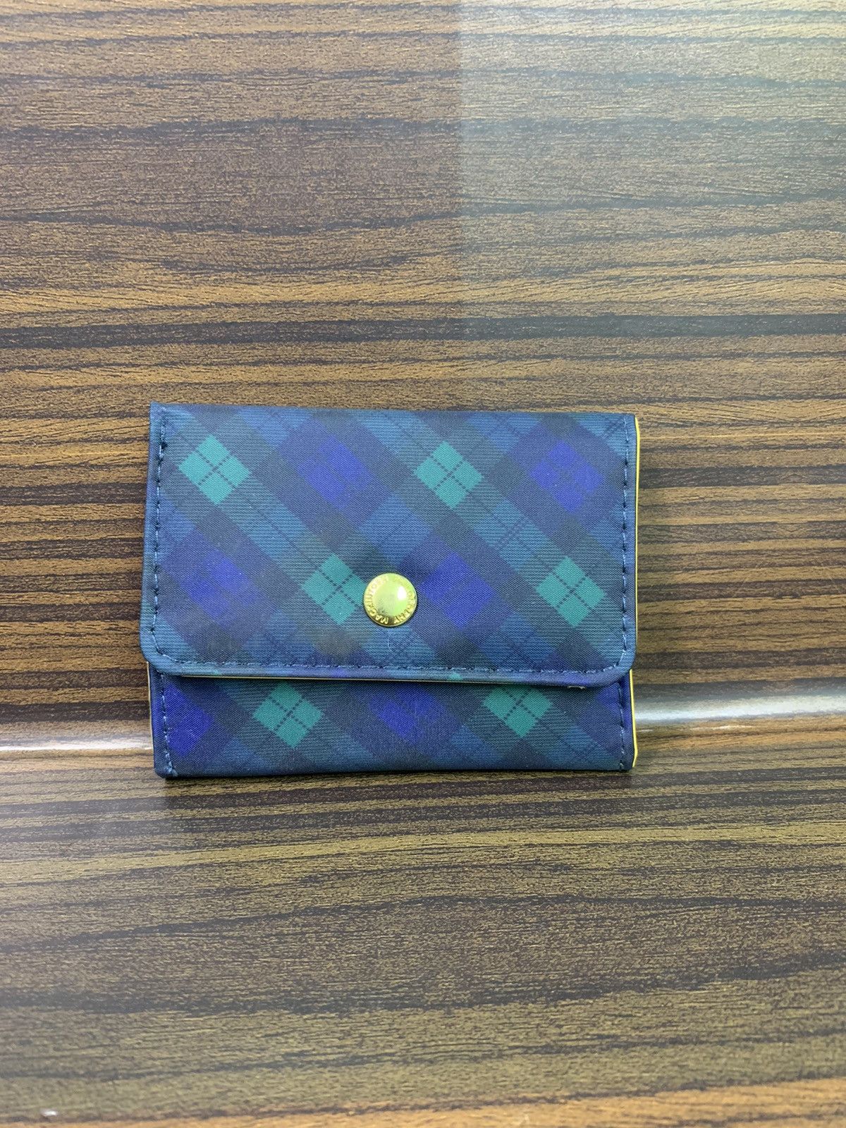Mackintosh Mackintosh Plaid Nylon Wallet Size ONE SIZE - 1 Thumbnail
