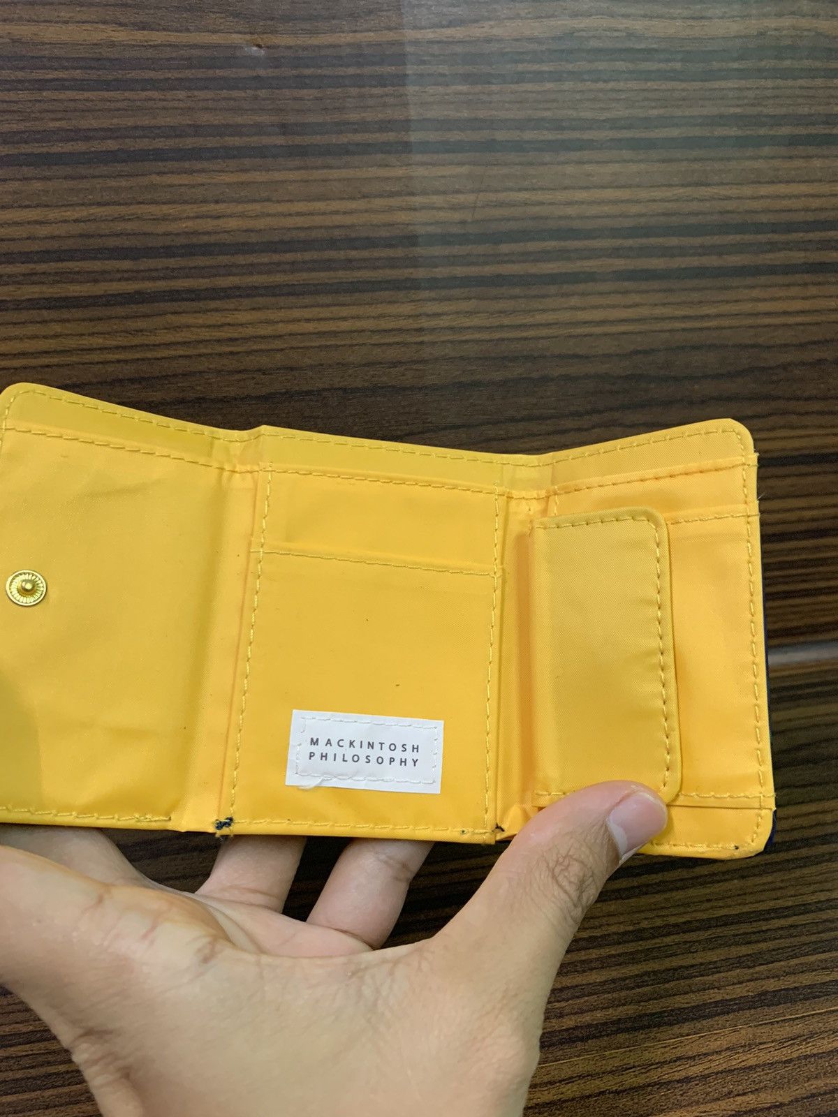 Mackintosh Mackintosh Plaid Nylon Wallet Size ONE SIZE - 6 Thumbnail