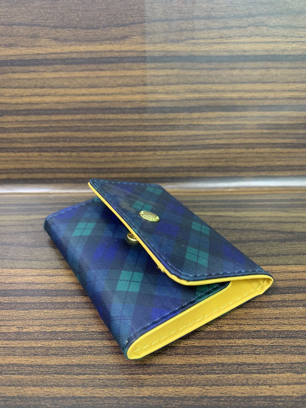 Mackintosh Mackintosh Plaid Nylon Wallet Size ONE SIZE - 2 Thumbnail