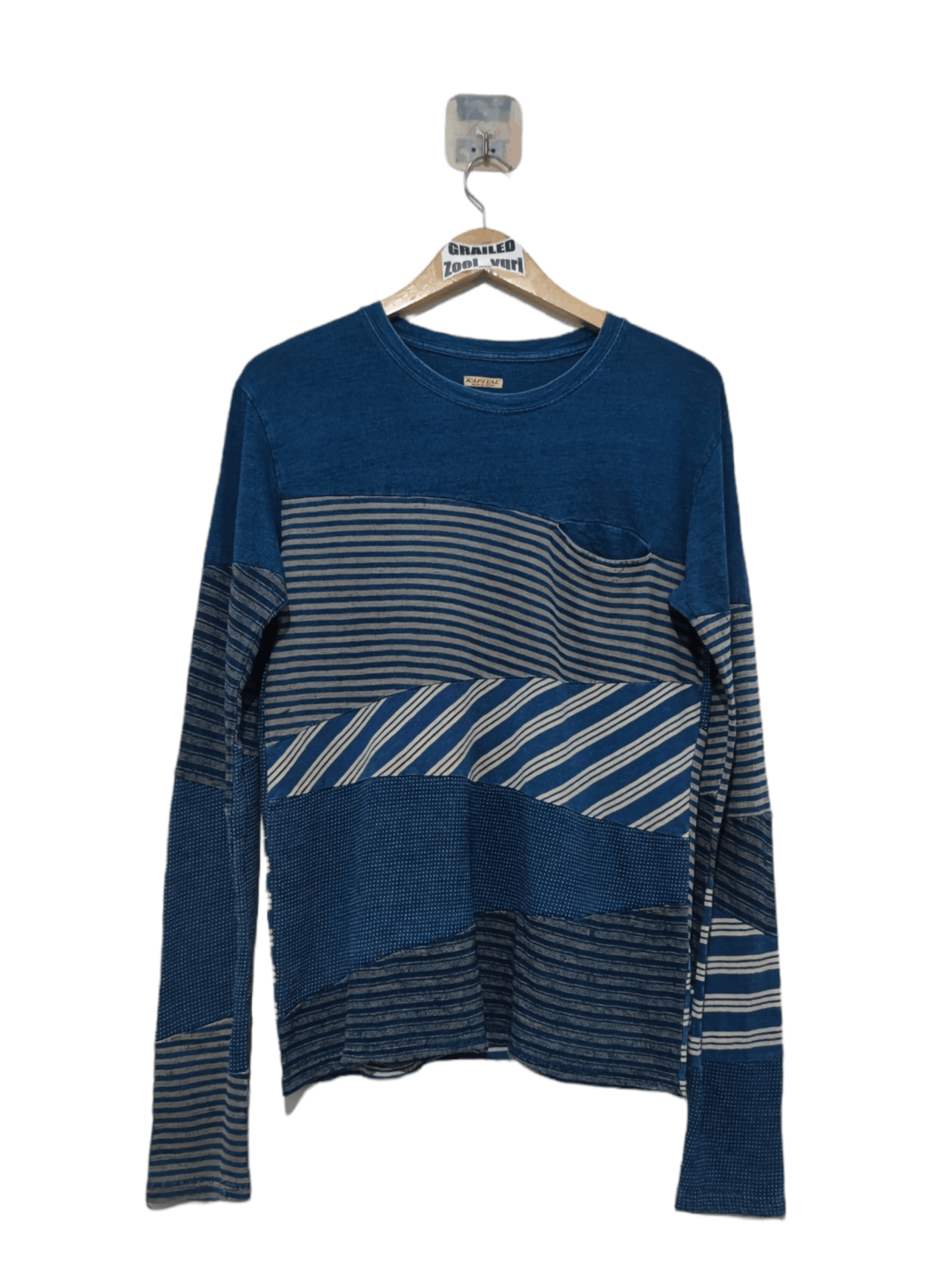 KAPITAL Hippie Patchwork Long Sleeve T-shirt