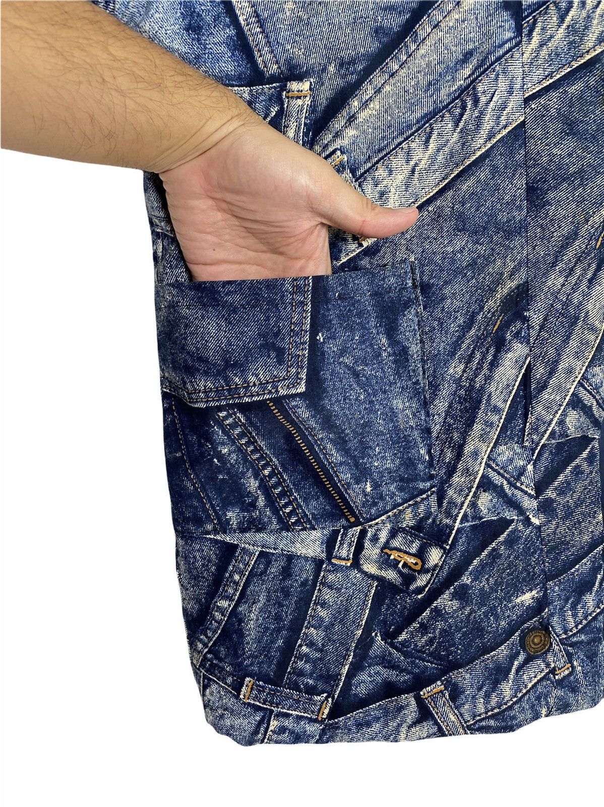 Japanese Brand Rare‼️ Vintage Kimono Over Print Jeans Rare Large Size Size US L / EU 52-54 / 3 - 4 Thumbnail
