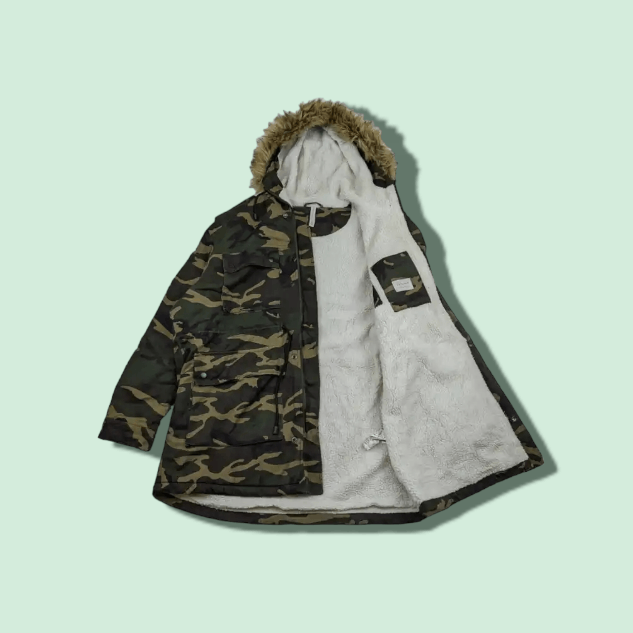 Zara ZARA Camouflage Winter Warm Parka Jacket Size US L / EU 52-54 / 3 - 1 Thumbnail