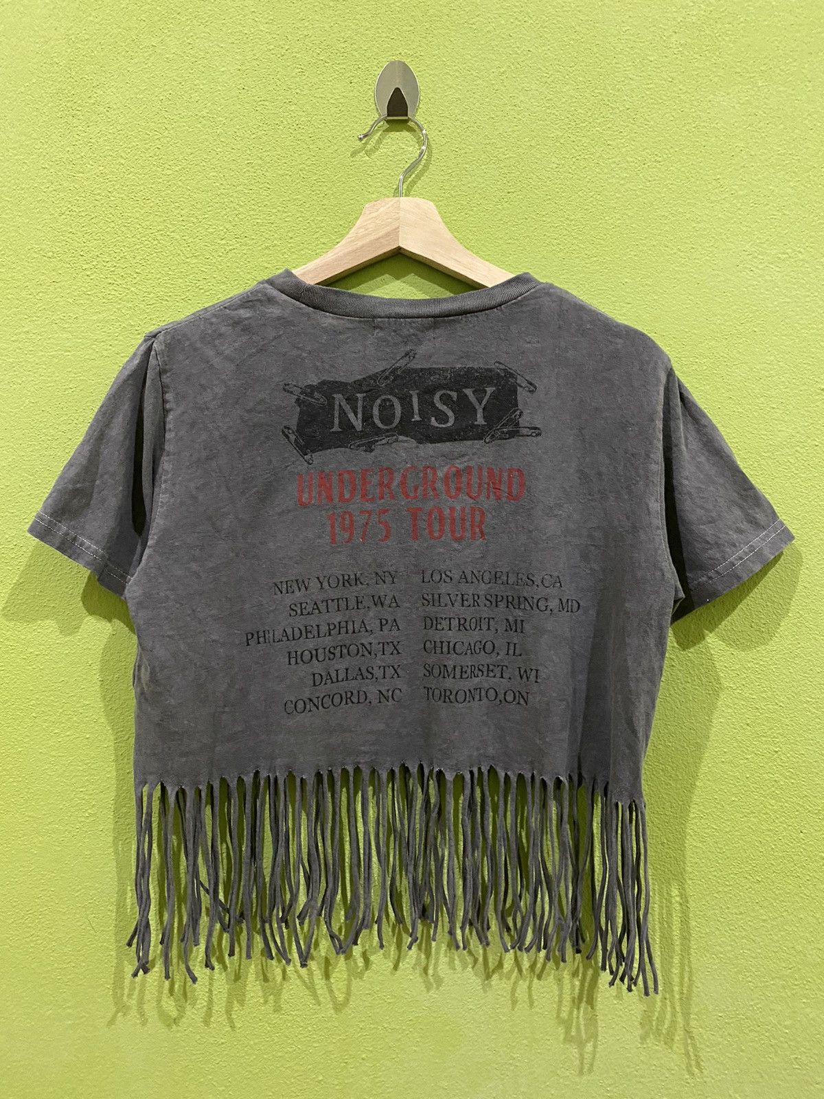 Band Tees × Vintage NOISY UNDERGROUND 1975 TOUR ROCK PUNK T- SHIRT Size US M / EU 48-50 / 2 - 2 Thumbnail