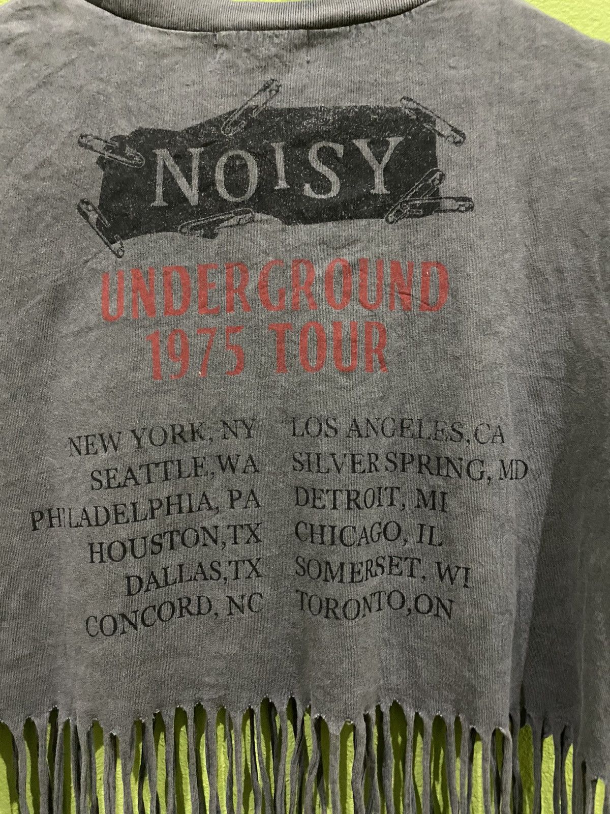 Band Tees × Vintage NOISY UNDERGROUND 1975 TOUR ROCK PUNK T- SHIRT Size US M / EU 48-50 / 2 - 4 Thumbnail