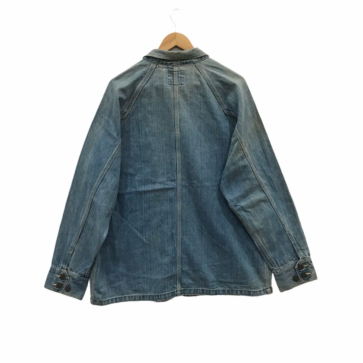 Sugar Cane Sugar Cane Full Button Denim Chore Jacket Size US XL / EU 56 / 4 - 2 Thumbnail