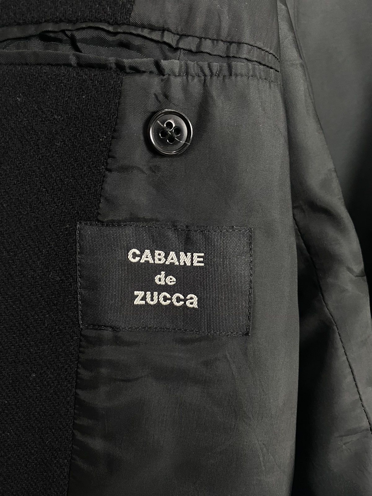 CABANE de ZUCCa Rare‼️ Vtg Cabane de Zucca Issey Miyake Wool Pea Coat Japan Size US M / EU 48-50 / 2 - 6 Thumbnail