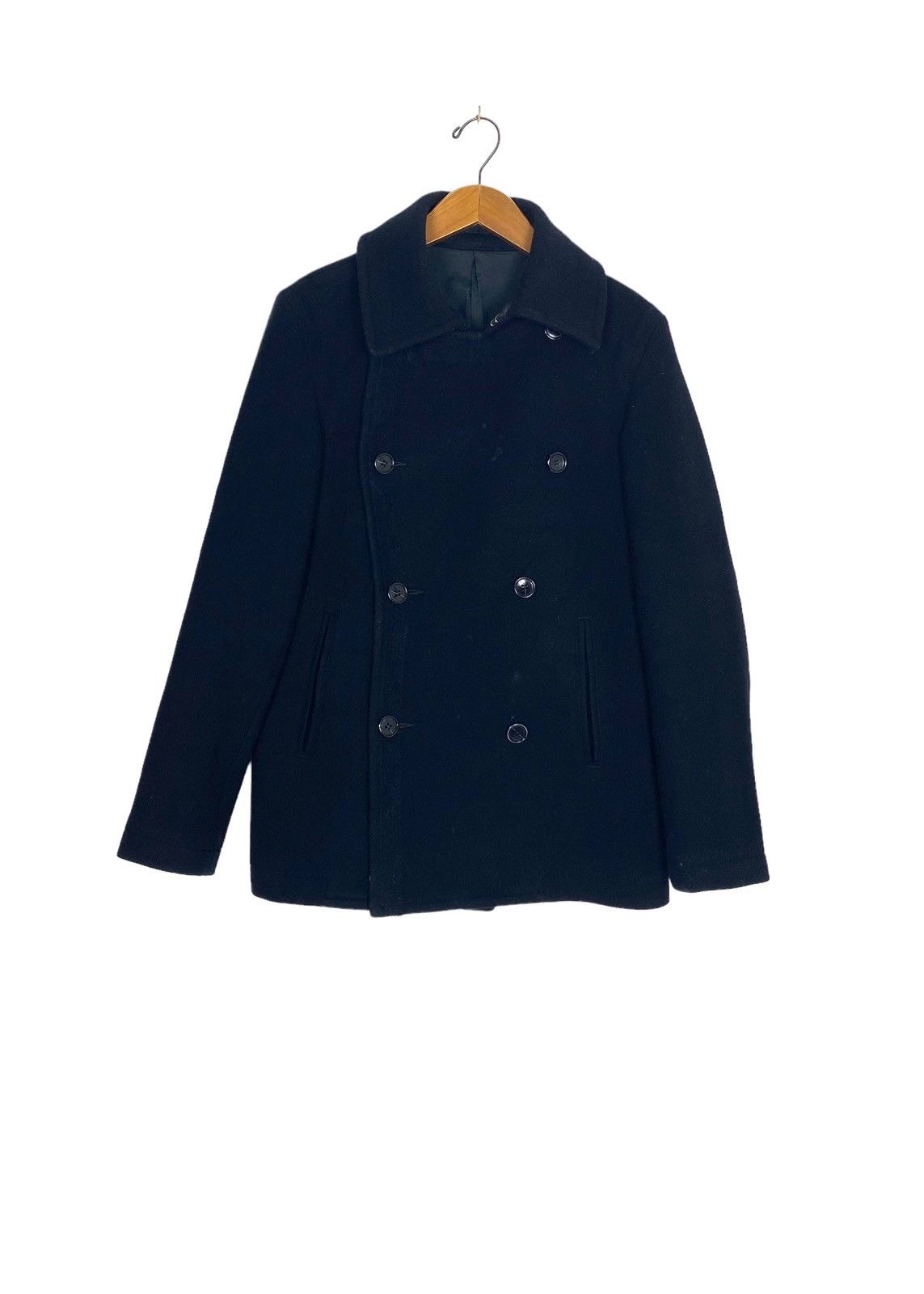 CABANE de ZUCCa Rare‼️ Vtg Cabane de Zucca Issey Miyake Wool Pea Coat Japan Size US M / EU 48-50 / 2 - 2 Thumbnail