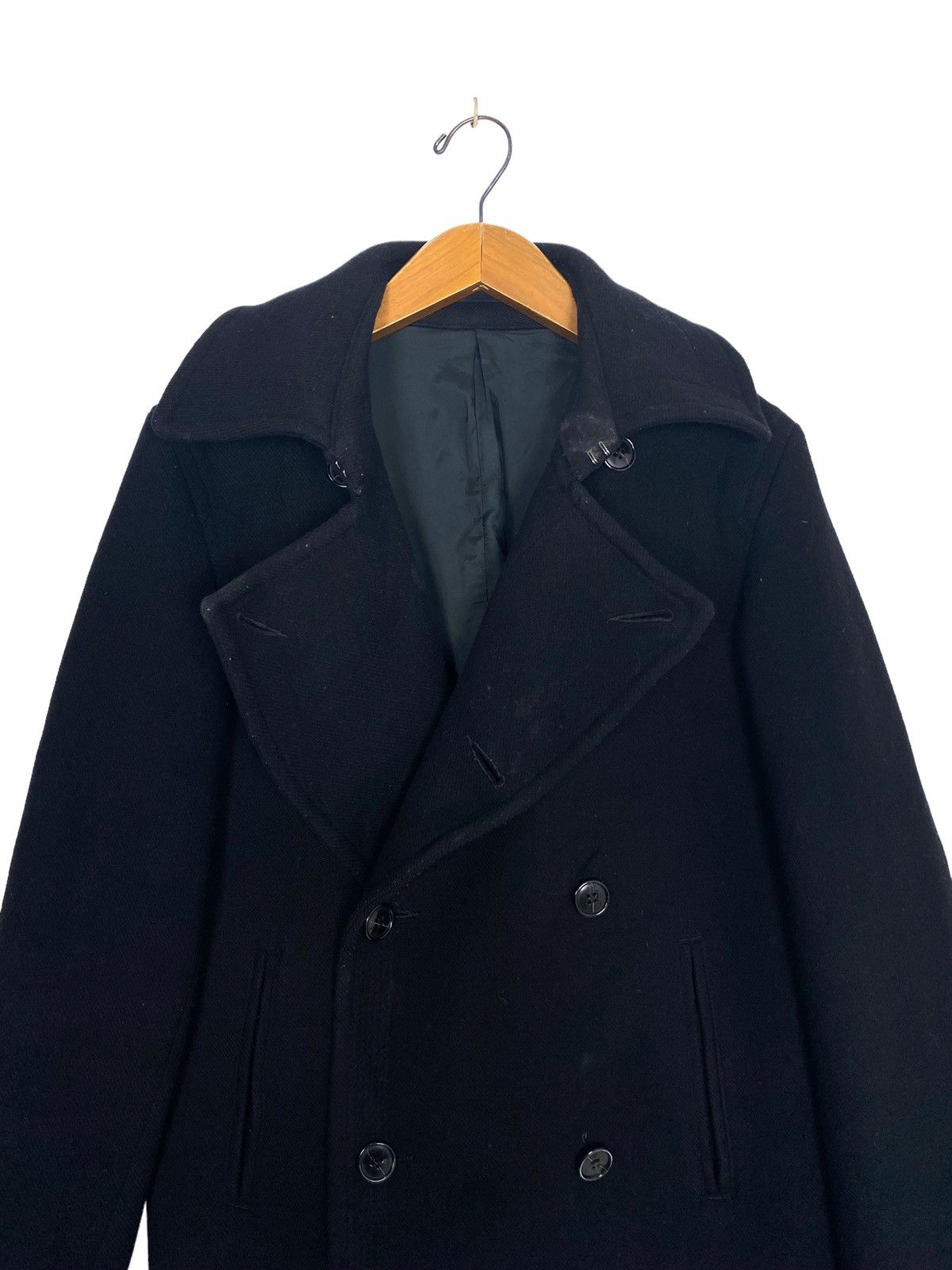 CABANE de ZUCCa Rare‼️ Vtg Cabane de Zucca Issey Miyake Wool Pea Coat Japan Size US M / EU 48-50 / 2 - 4 Thumbnail