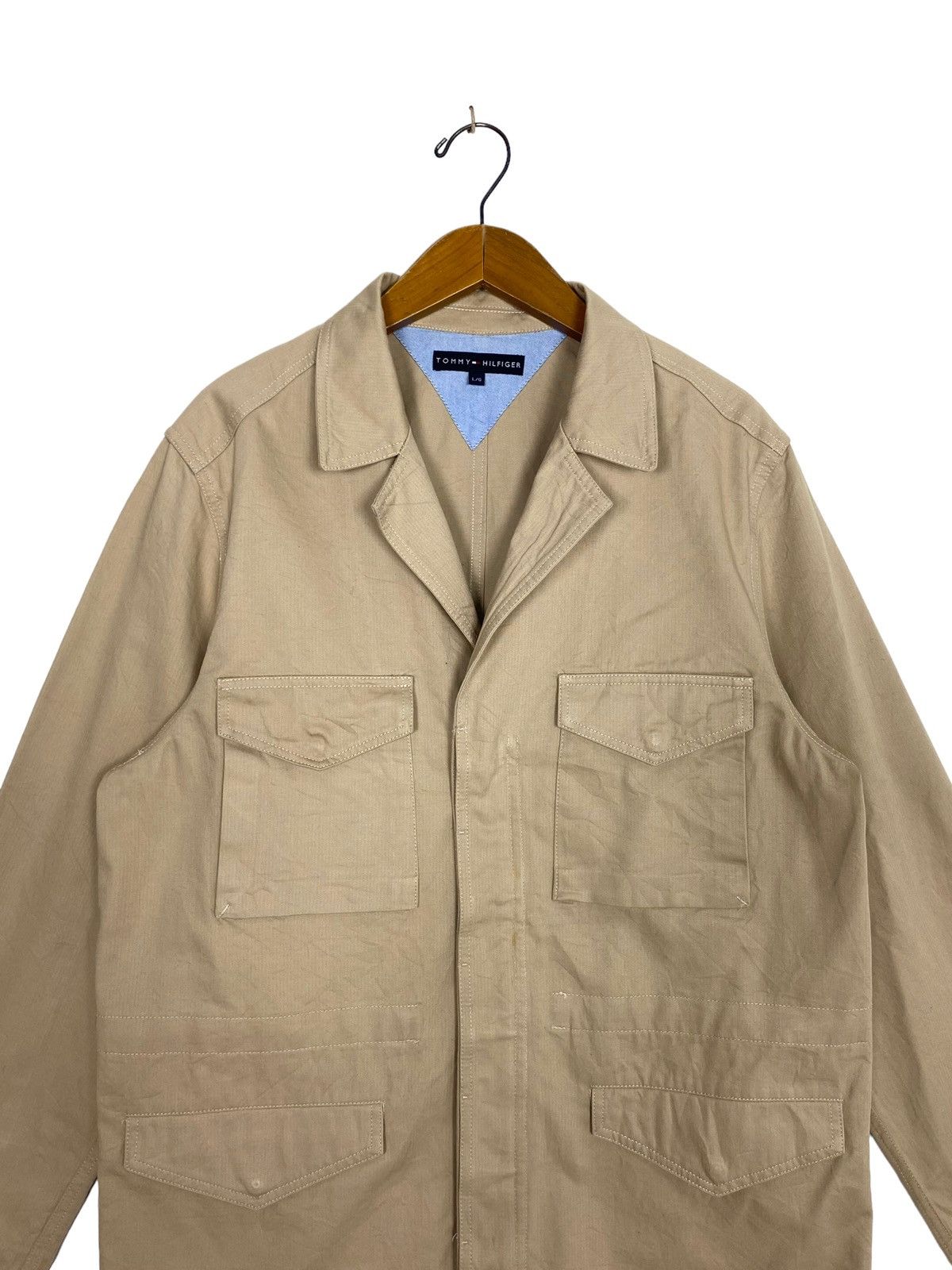 Tommy Hilfiger Rare‼️ Tommy Hilfiger Beige Field Jacket Multipocket Size US M / EU 48-50 / 2 - 3 Thumbnail