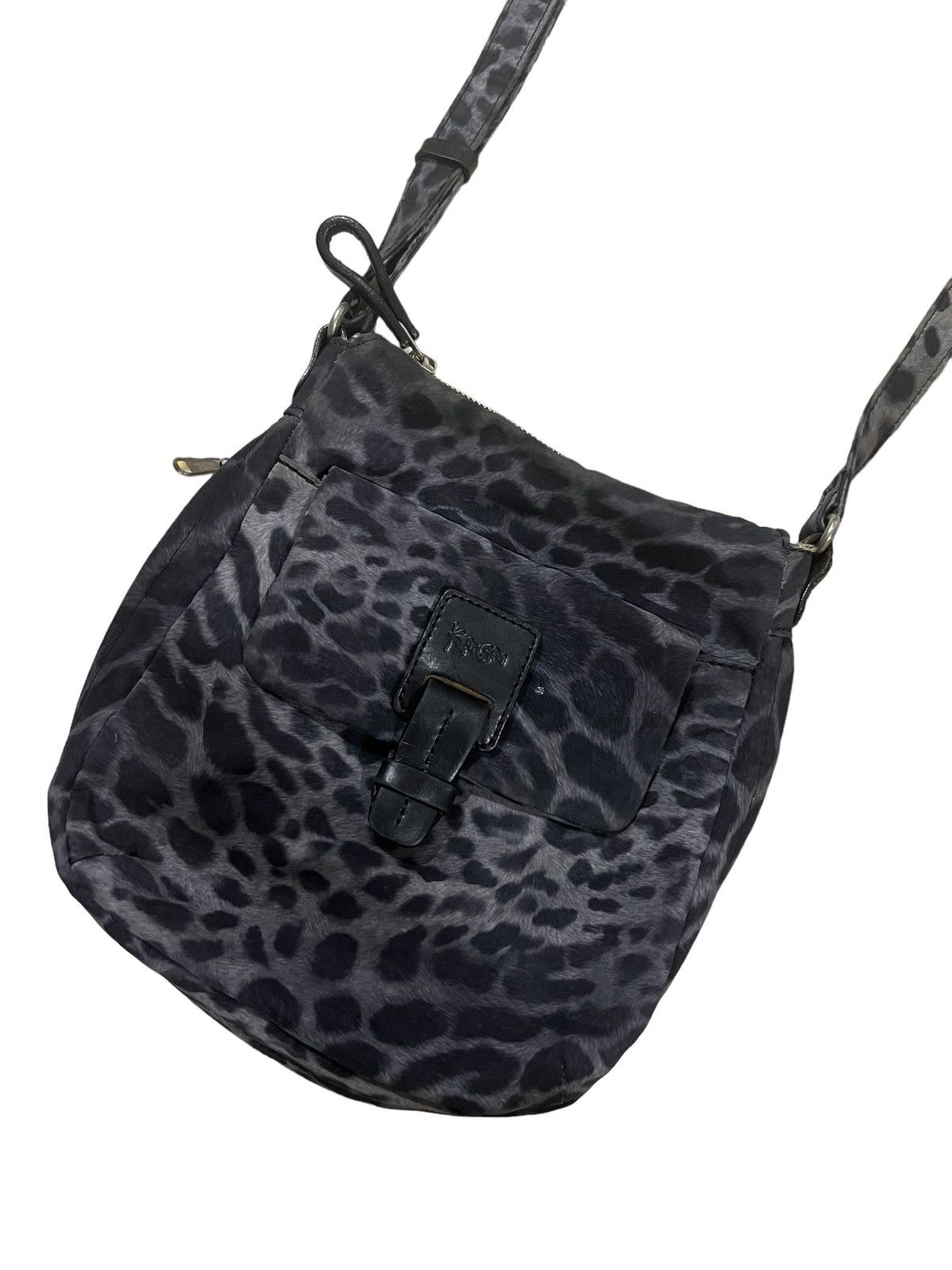 Hysteric Glamour GRAIL🔥OG Kansai Yamamoto Dark 🐆 Print Tanker Crossbody Bag Size ONE SIZE - 4 Thumbnail