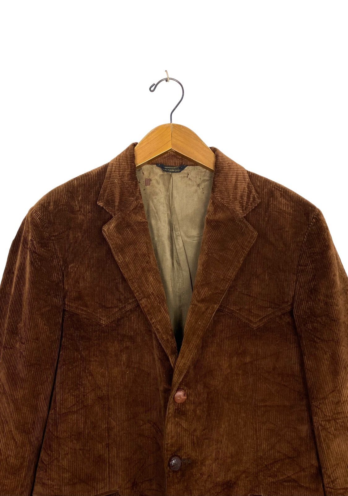 Levi's 80s LEVIS CORDUROY LEATHER ELBOW PATCH RANCHER COWBOY JACKET Size US M / EU 48-50 / 2 - 3 Thumbnail