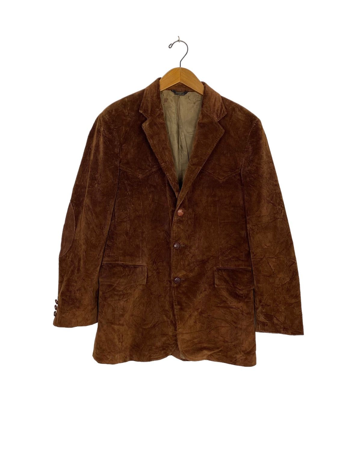 Levi's 80s LEVIS CORDUROY LEATHER ELBOW PATCH RANCHER COWBOY JACKET Size US M / EU 48-50 / 2 - 1 Thumbnail
