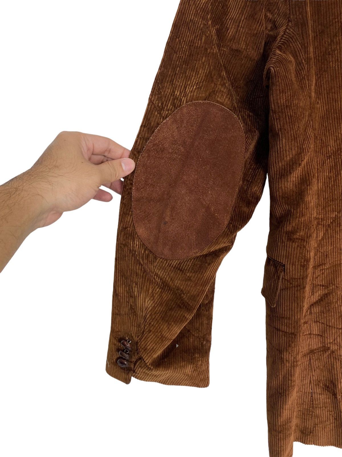 Levi's 80s LEVIS CORDUROY LEATHER ELBOW PATCH RANCHER COWBOY JACKET Size US M / EU 48-50 / 2 - 5 Thumbnail