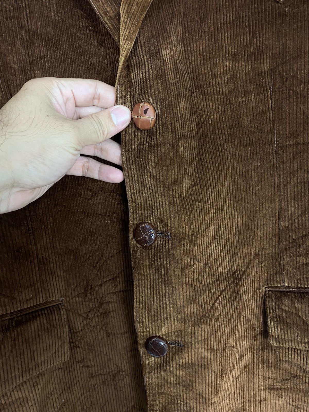 Levi's 80s LEVIS CORDUROY LEATHER ELBOW PATCH RANCHER COWBOY JACKET Size US M / EU 48-50 / 2 - 12 Thumbnail