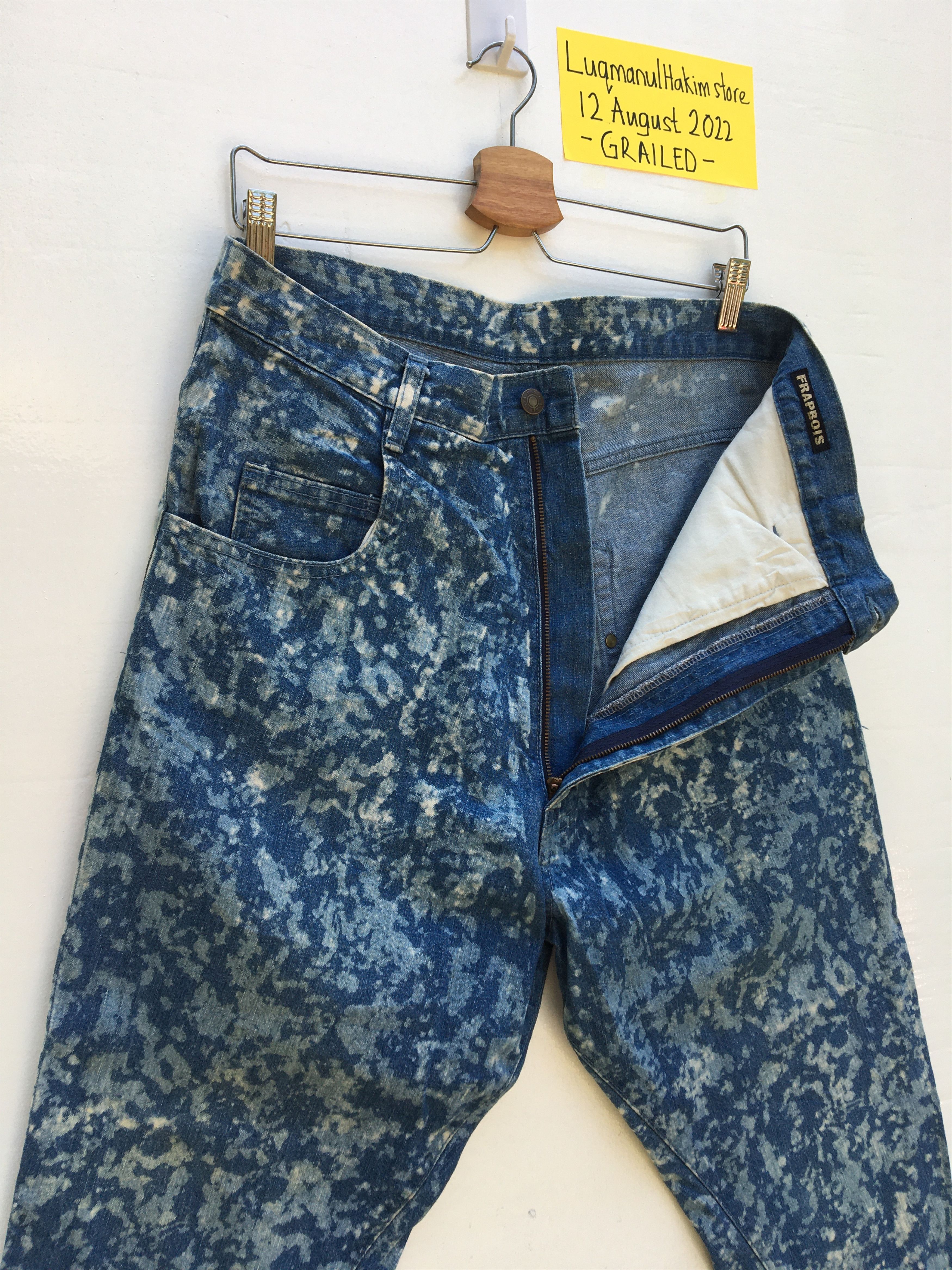 Frapbois Rare Japanese Brand Frapbois Denim Acid Wash Size US 34 / EU 50 - 7 Thumbnail