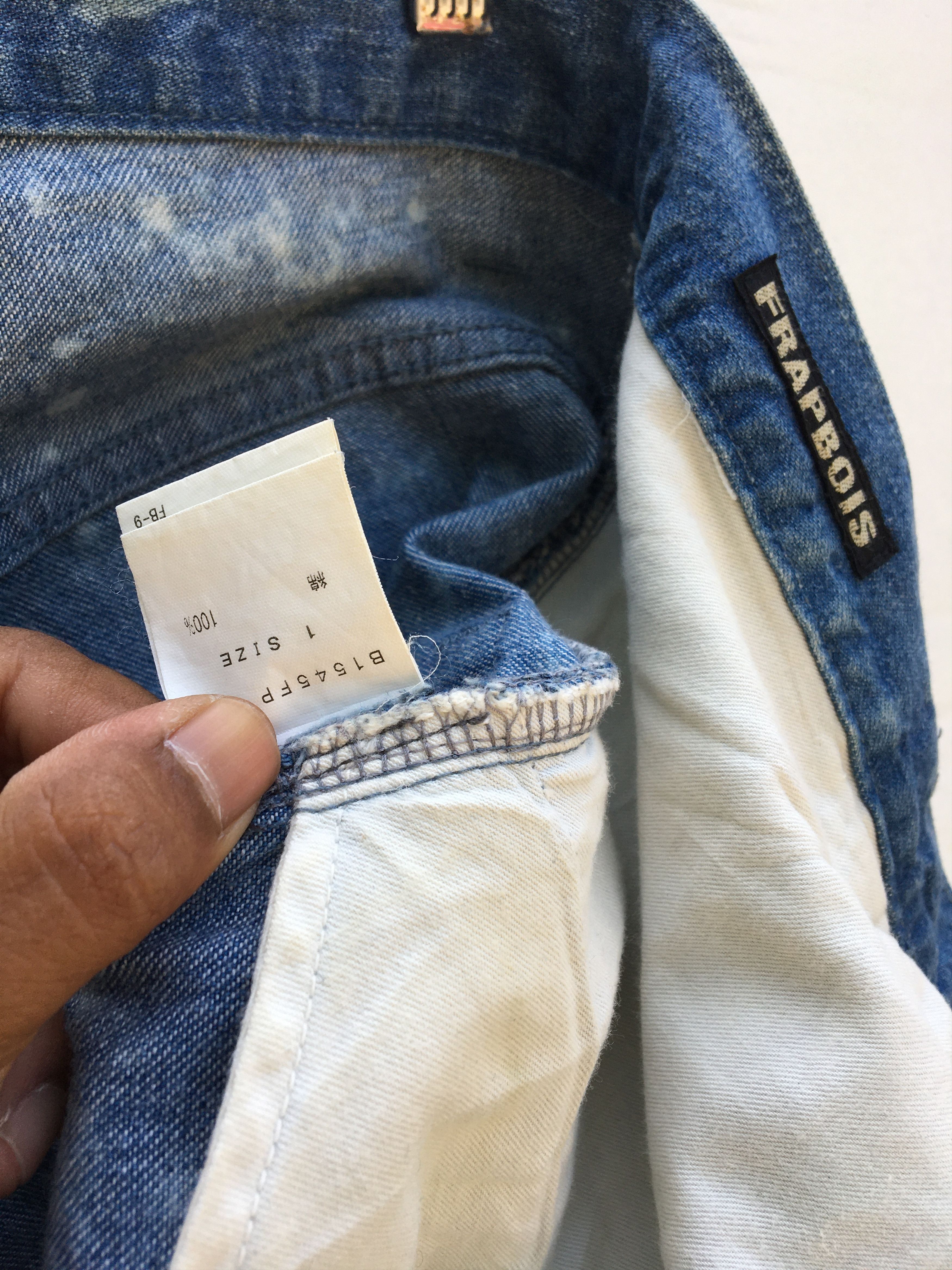 Frapbois Rare Japanese Brand Frapbois Denim Acid Wash Size US 34 / EU 50 - 13 Thumbnail