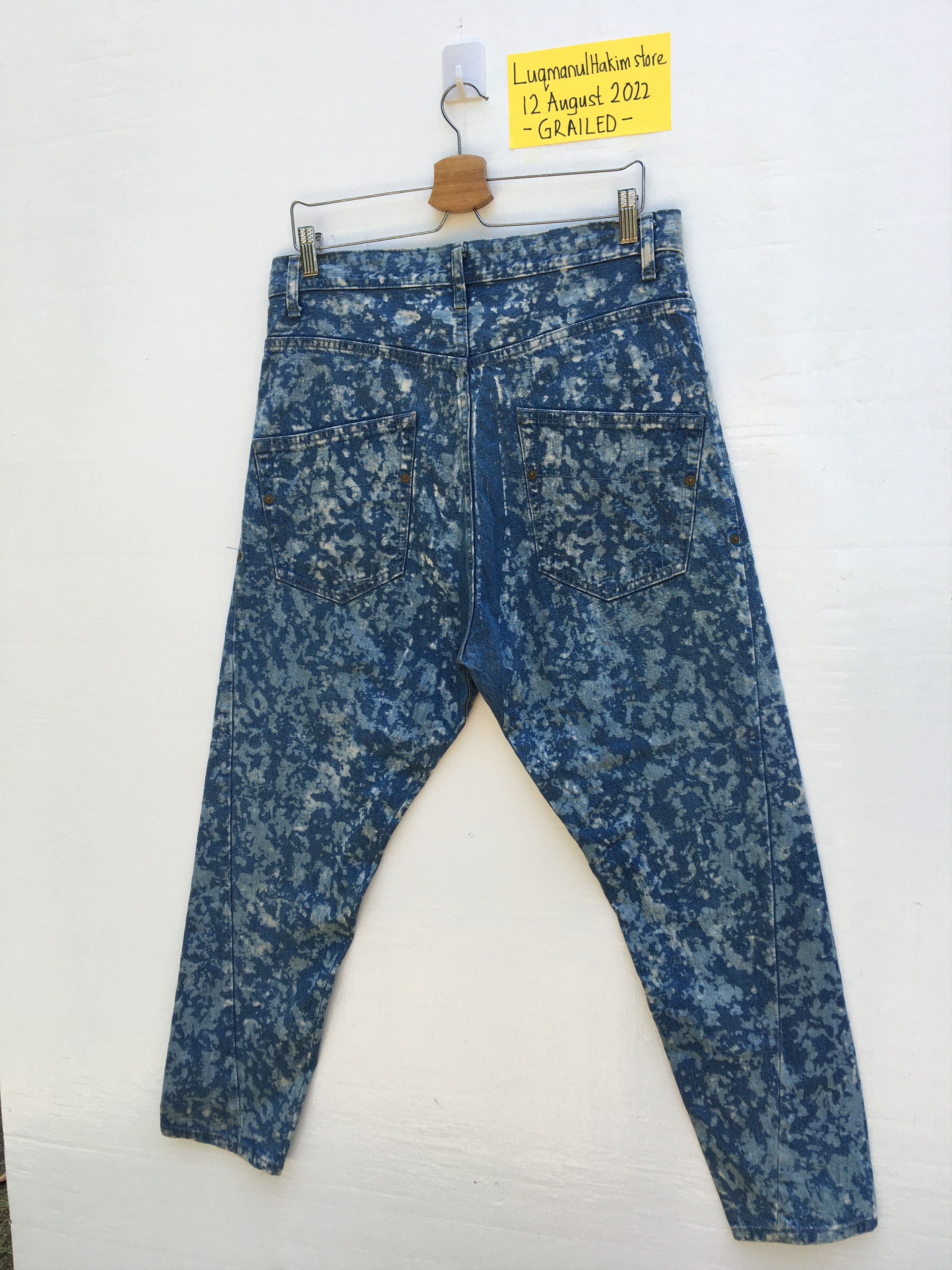 Frapbois Rare Japanese Brand Frapbois Denim Acid Wash Size US 34 / EU 50 - 18 Thumbnail