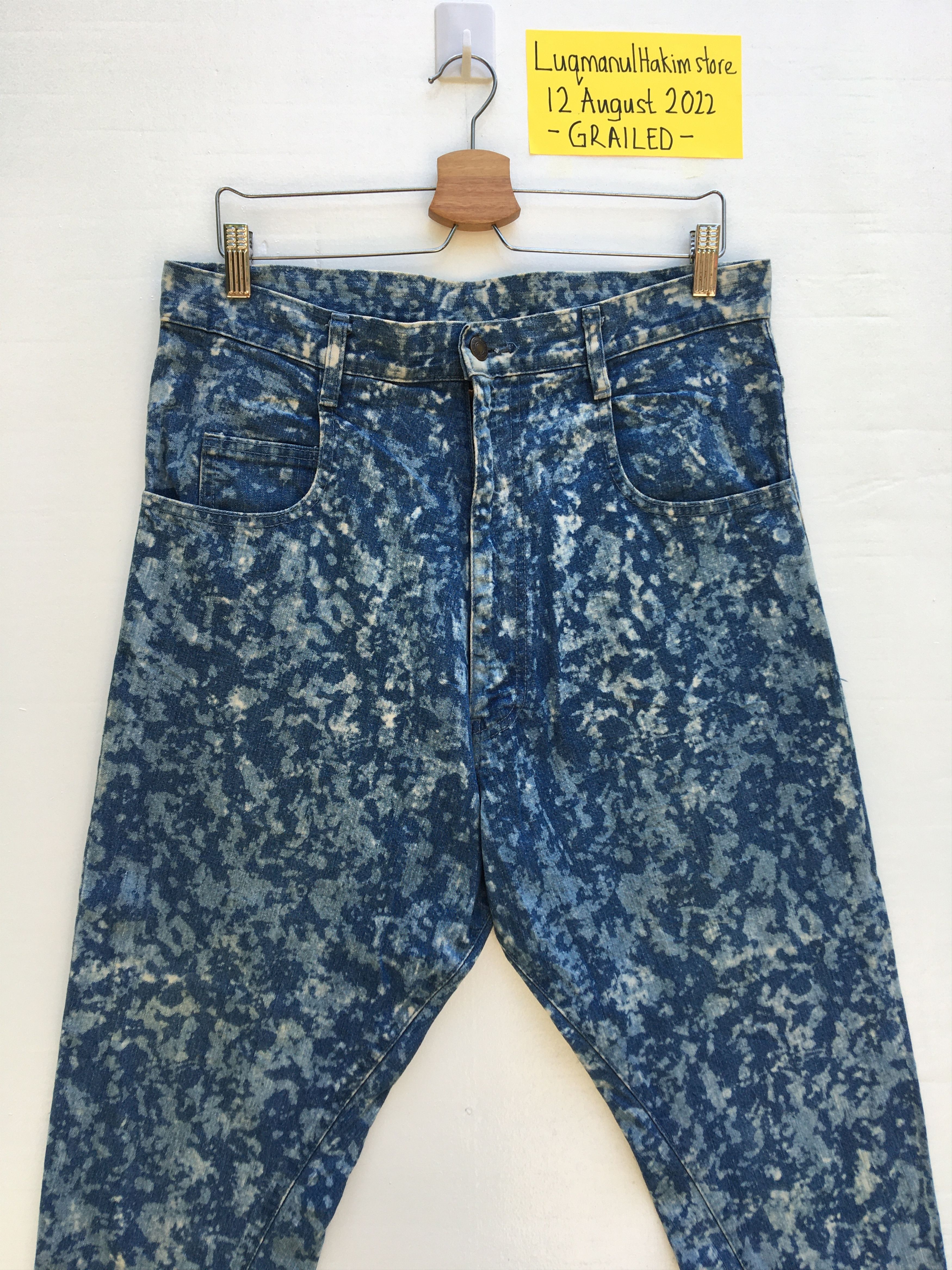 Frapbois Rare Japanese Brand Frapbois Denim Acid Wash Size US 34 / EU 50 - 4 Thumbnail