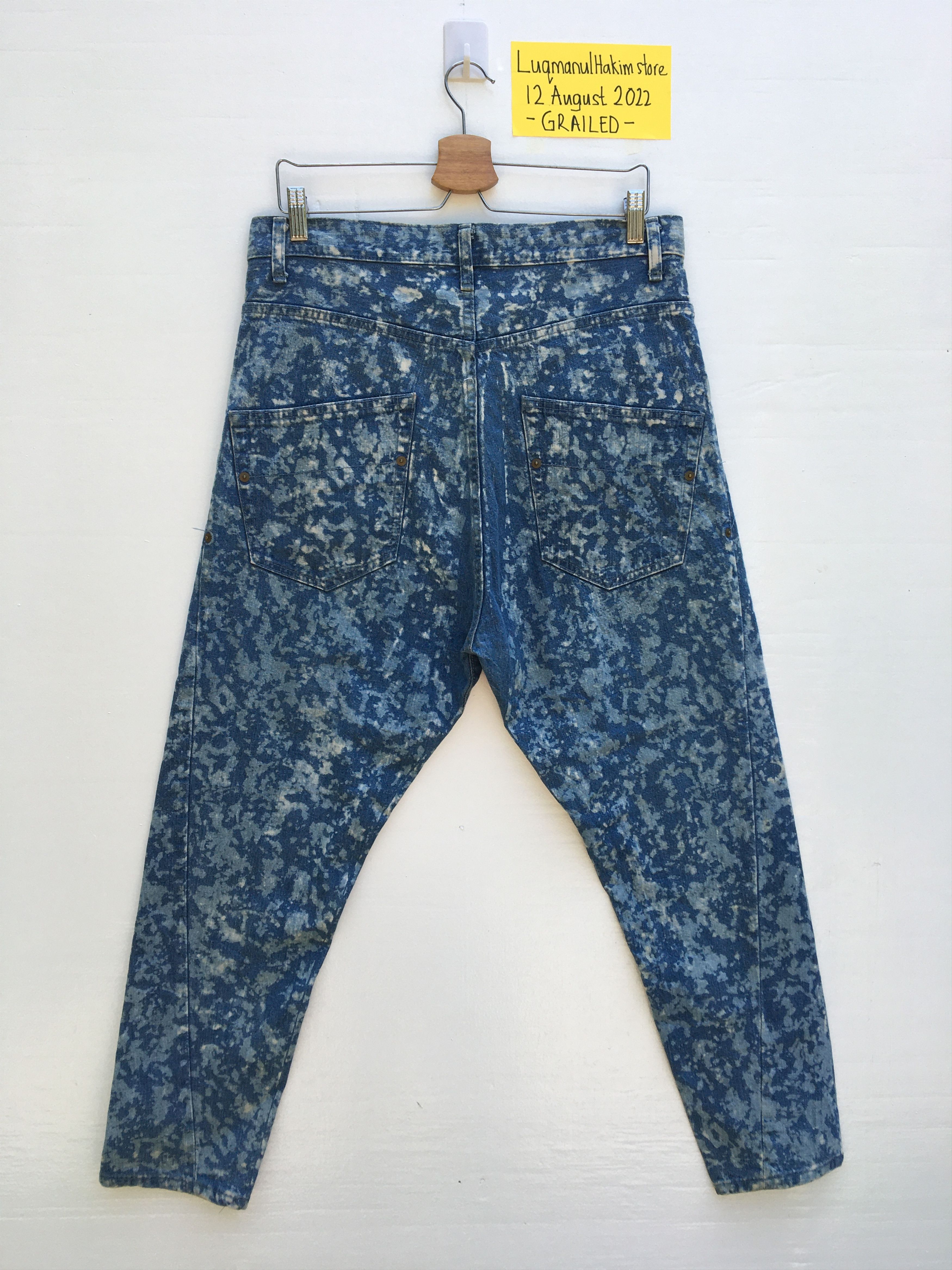 Frapbois Rare Japanese Brand Frapbois Denim Acid Wash Size US 34 / EU 50 - 16 Thumbnail