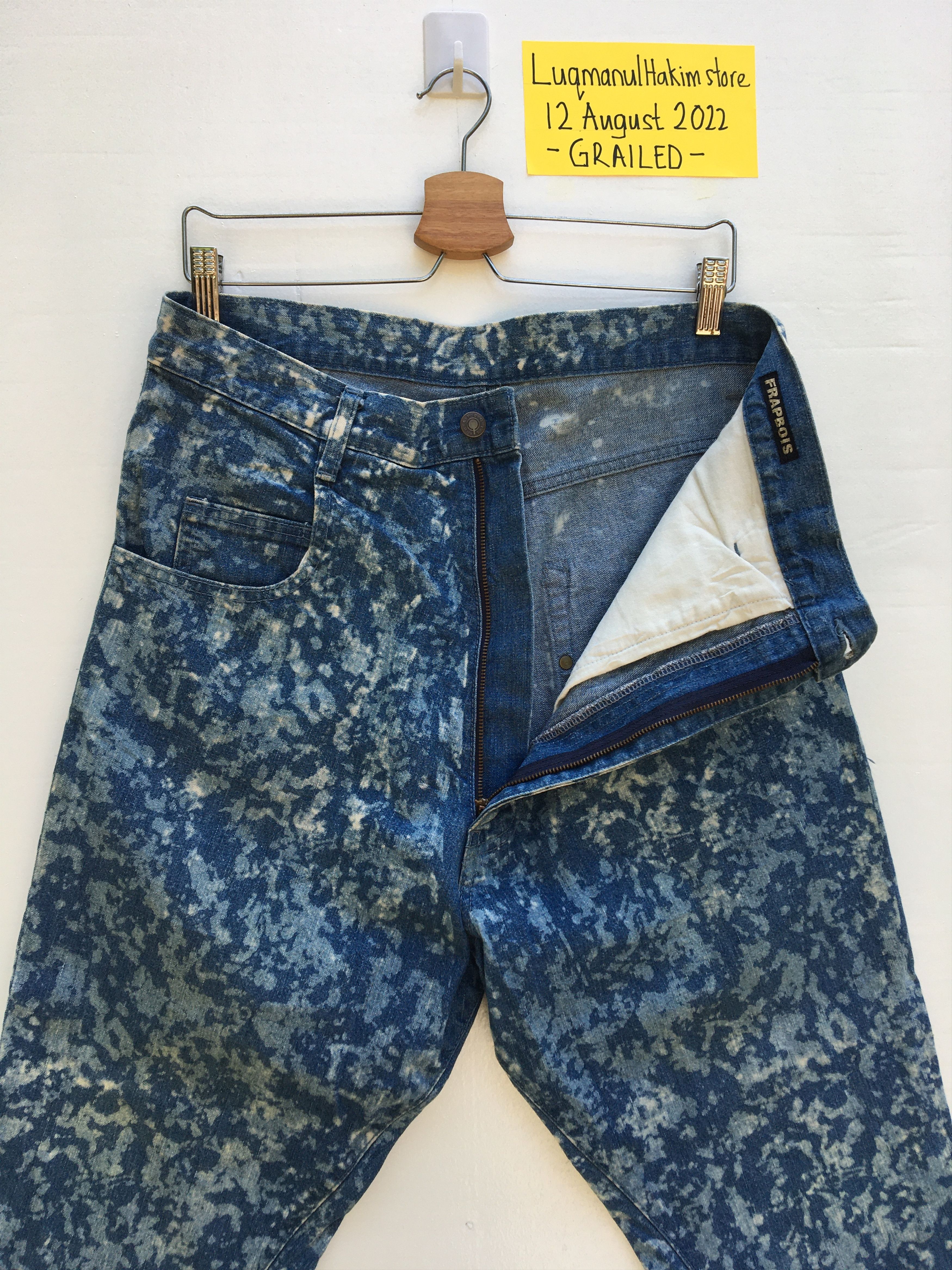 Frapbois Rare Japanese Brand Frapbois Denim Acid Wash Size US 34 / EU 50 - 6 Thumbnail