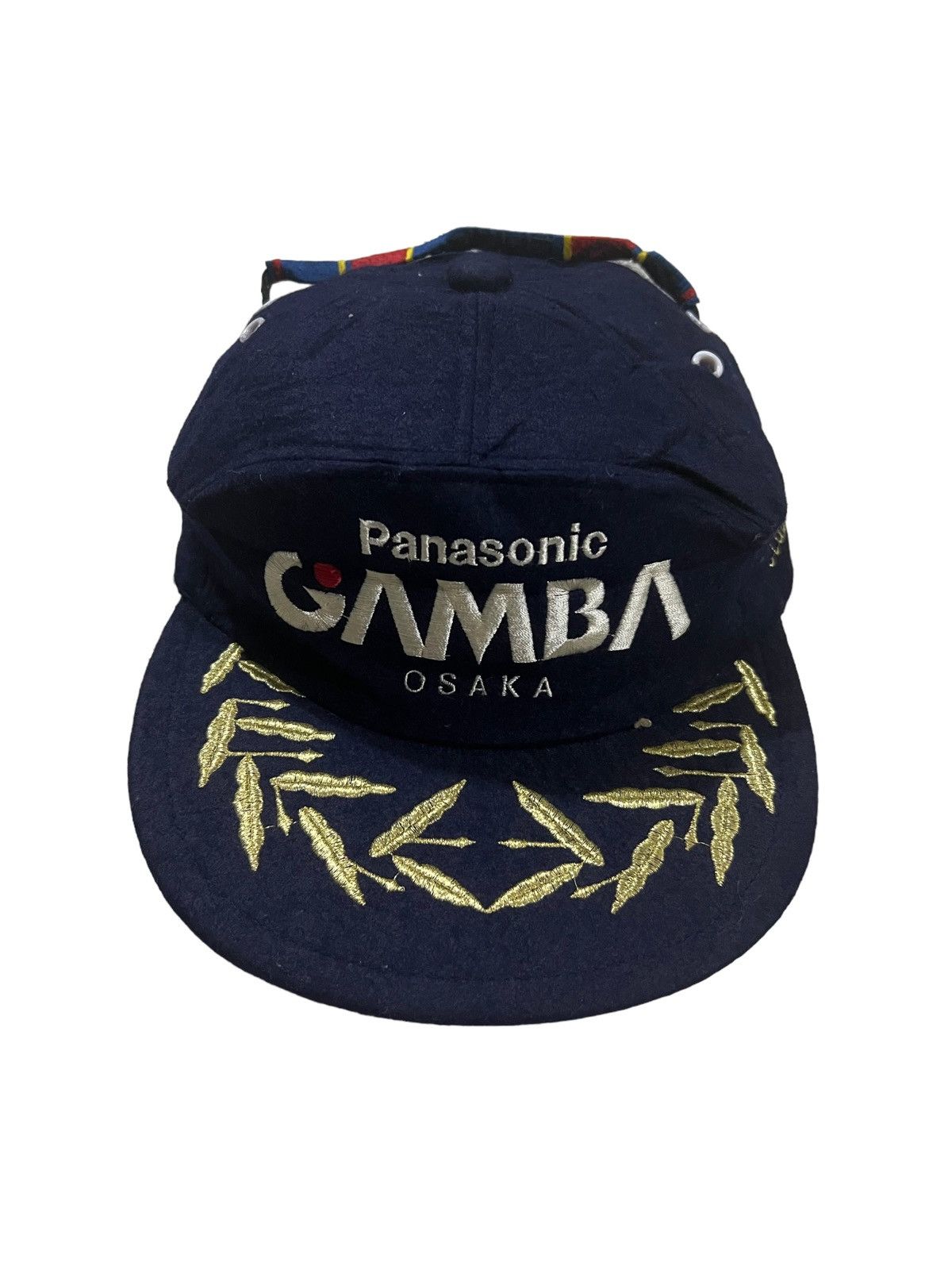 Japanese Brand 1980s Panasonic Gamba Osaka FC Club Supporters Podium Cap Size ONE SIZE - 2 Thumbnail