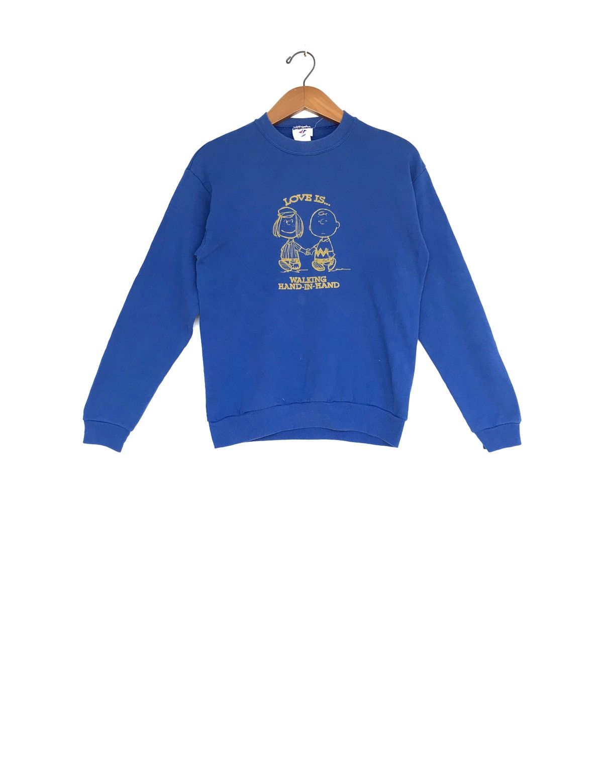 Vintage Rare‼️Vintage Snoopy Walking Hand in Hand Sweatshirts Small Size US S / EU 44-46 / 1 - 1 Thumbnail