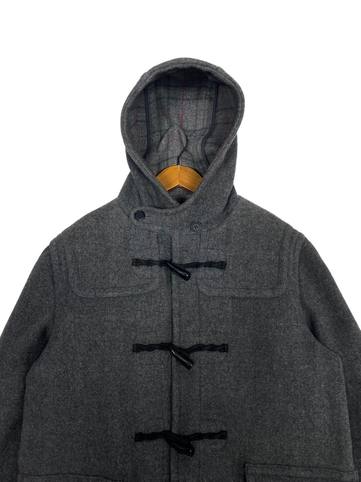 Kansai Yamamoto Rare‼️Kansai Jeans Wool Duffle Coat Size US L / EU 52-54 / 3 - 3 Thumbnail