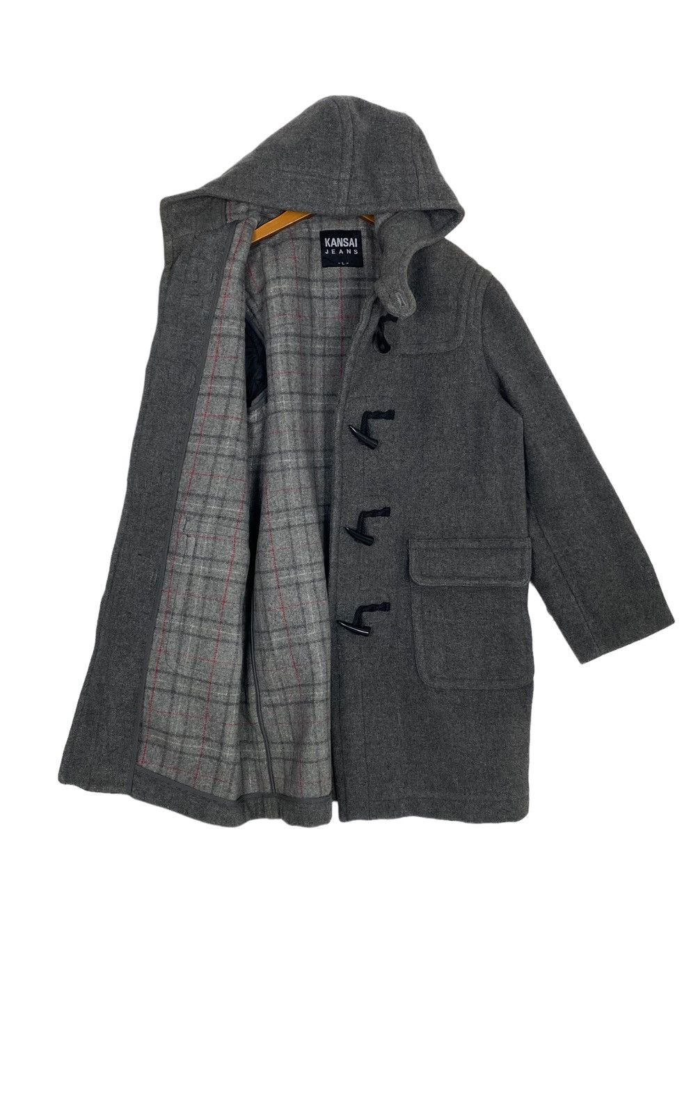 Kansai Yamamoto Rare‼️Kansai Jeans Wool Duffle Coat Size US L / EU 52-54 / 3 - 2 Thumbnail