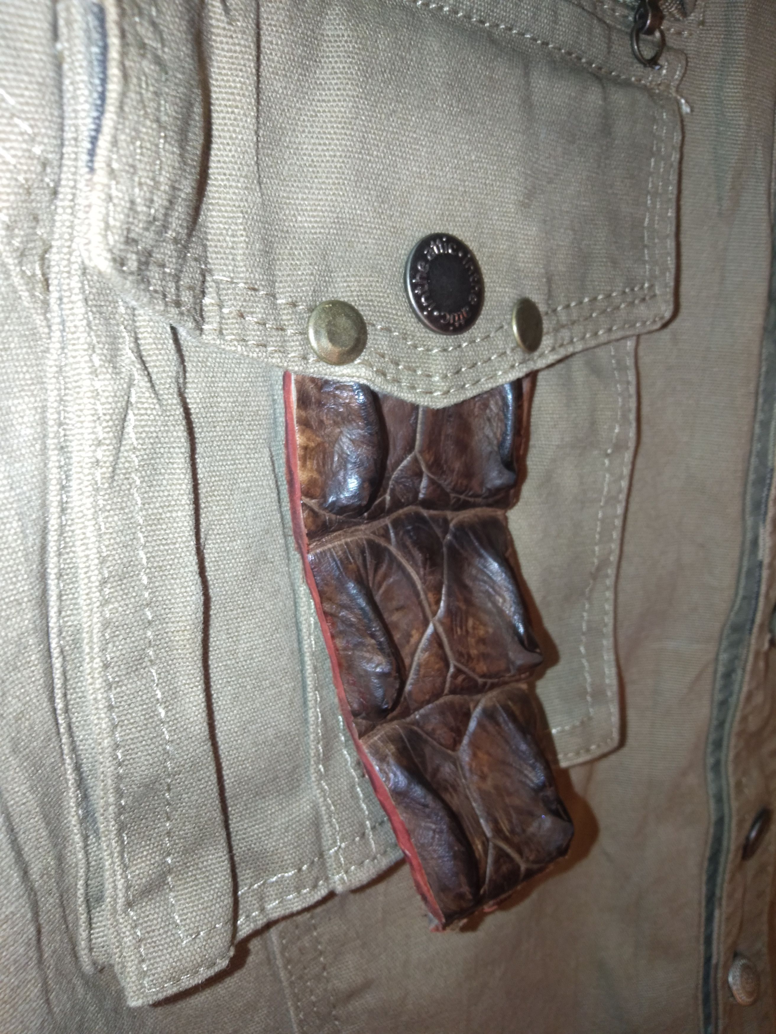 In The Attic In The Attic Military with Crocodile Skins Size US L / EU 52-54 / 3 - 4 Thumbnail