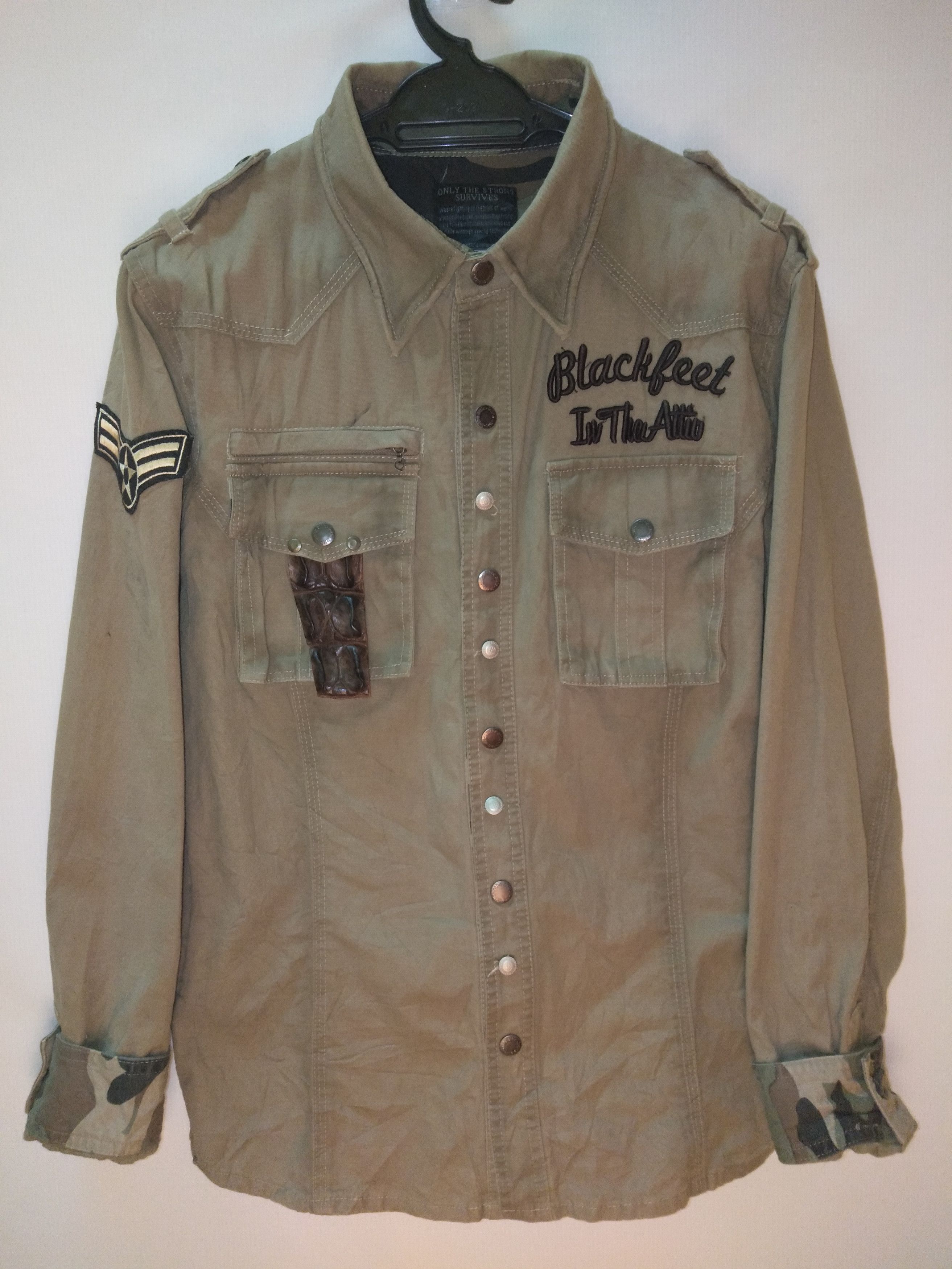 In The Attic In The Attic Military with Crocodile Skins Size US L / EU 52-54 / 3 - 1 Thumbnail