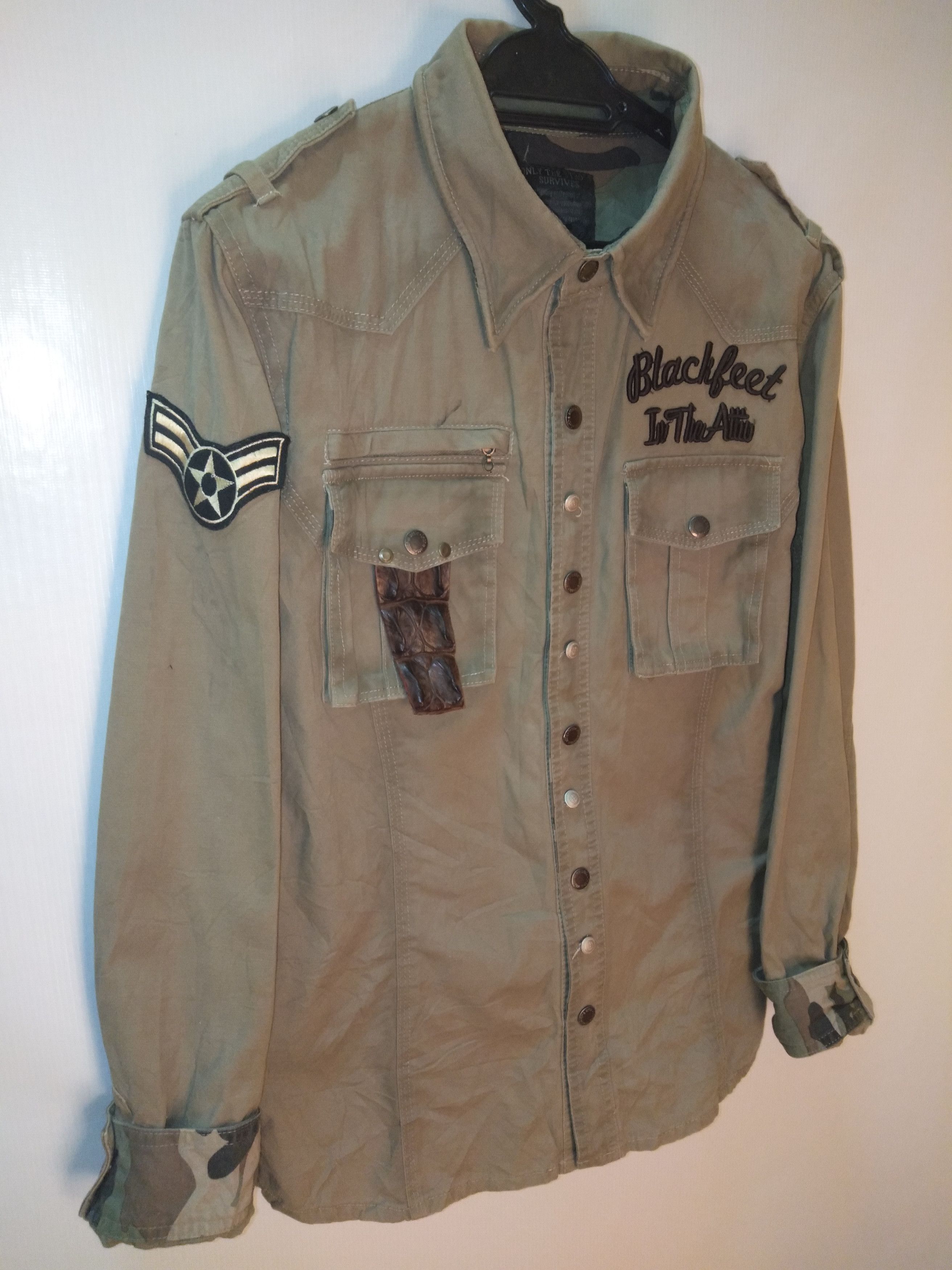 In The Attic In The Attic Military with Crocodile Skins Size US L / EU 52-54 / 3 - 3 Thumbnail