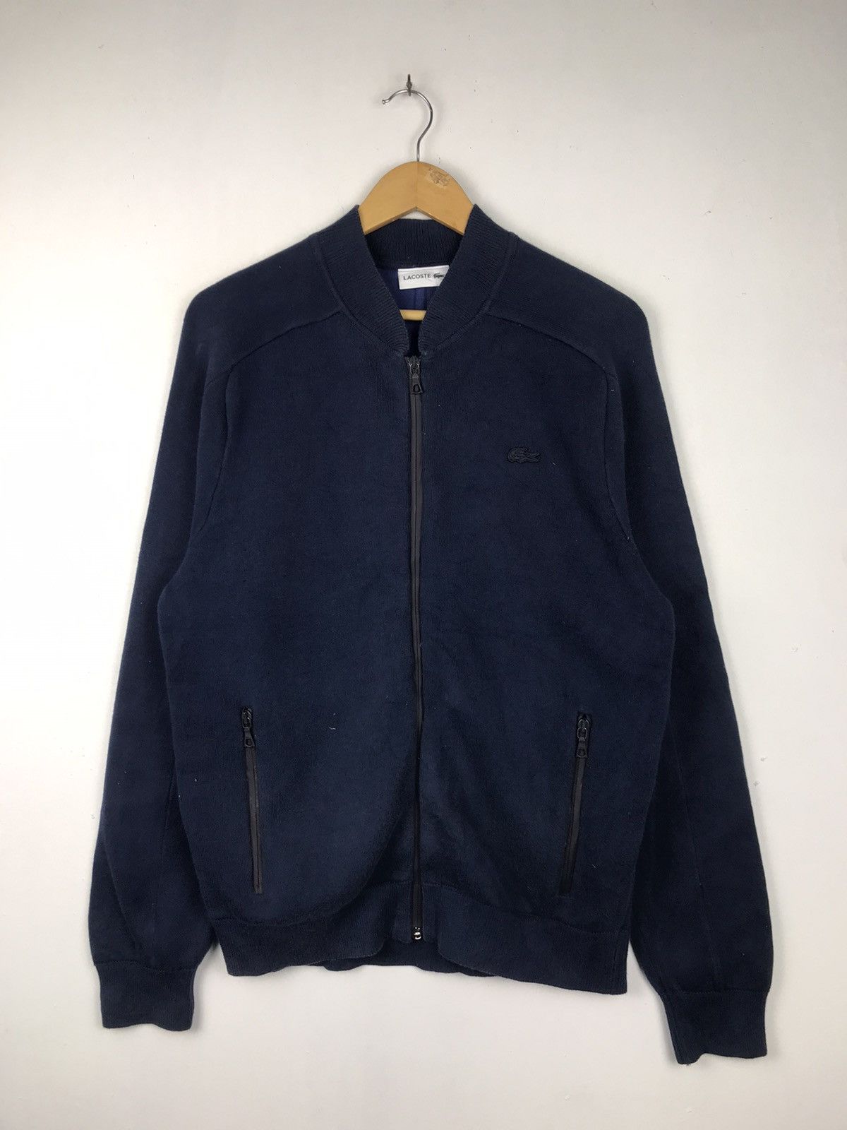 Japanese Brand × Lacoste × Vintage 🔥Stylish🔥Lacoste full Zipper jacket Sweatshirt Size US M / EU 48-50 / 2 - 1 Thumbnail