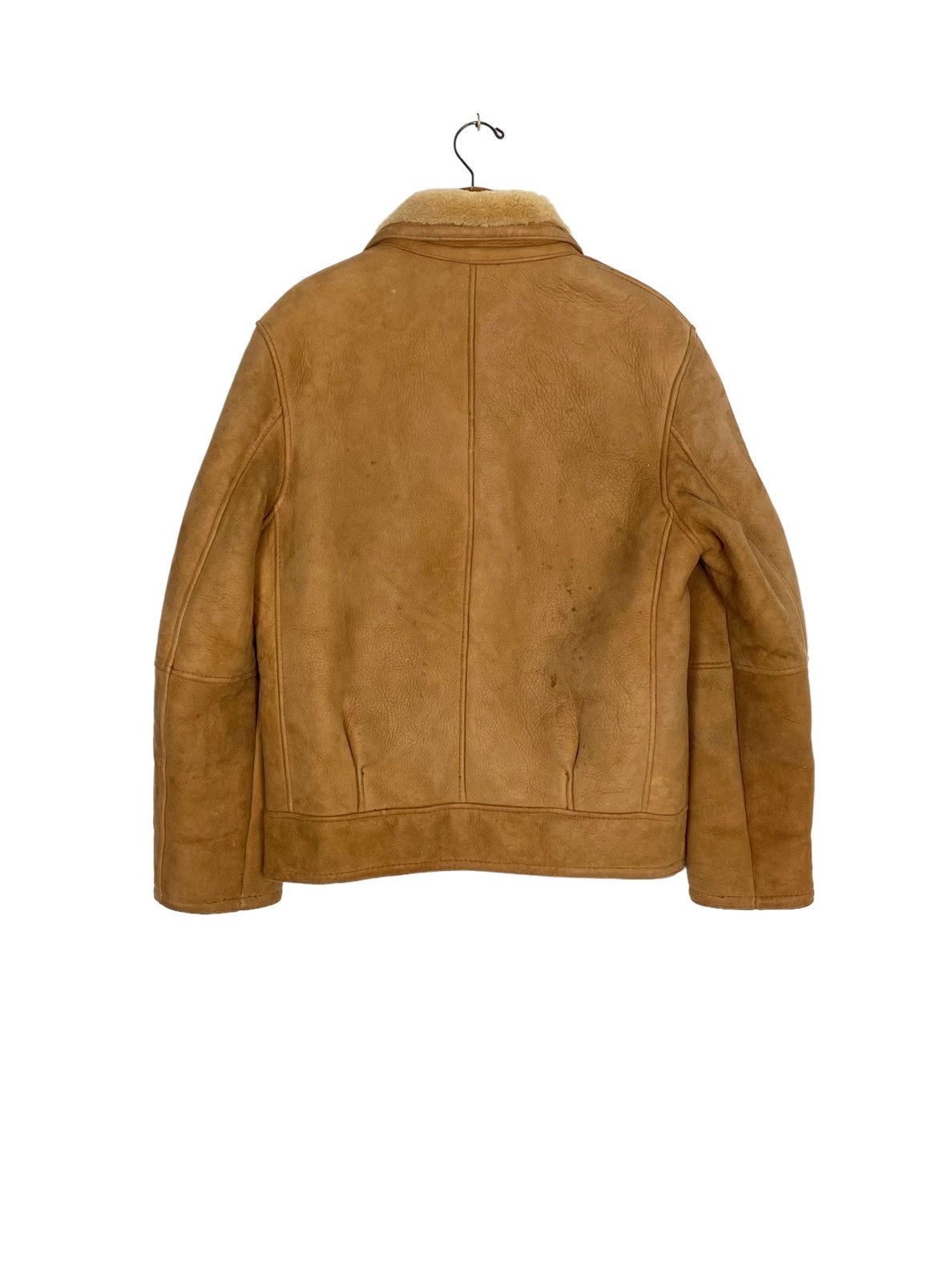 Schott Rare‼️ Vintage Schott Suede Leather Sherling Jacket Made Usa Size US M / EU 48-50 / 2 - 5 Thumbnail