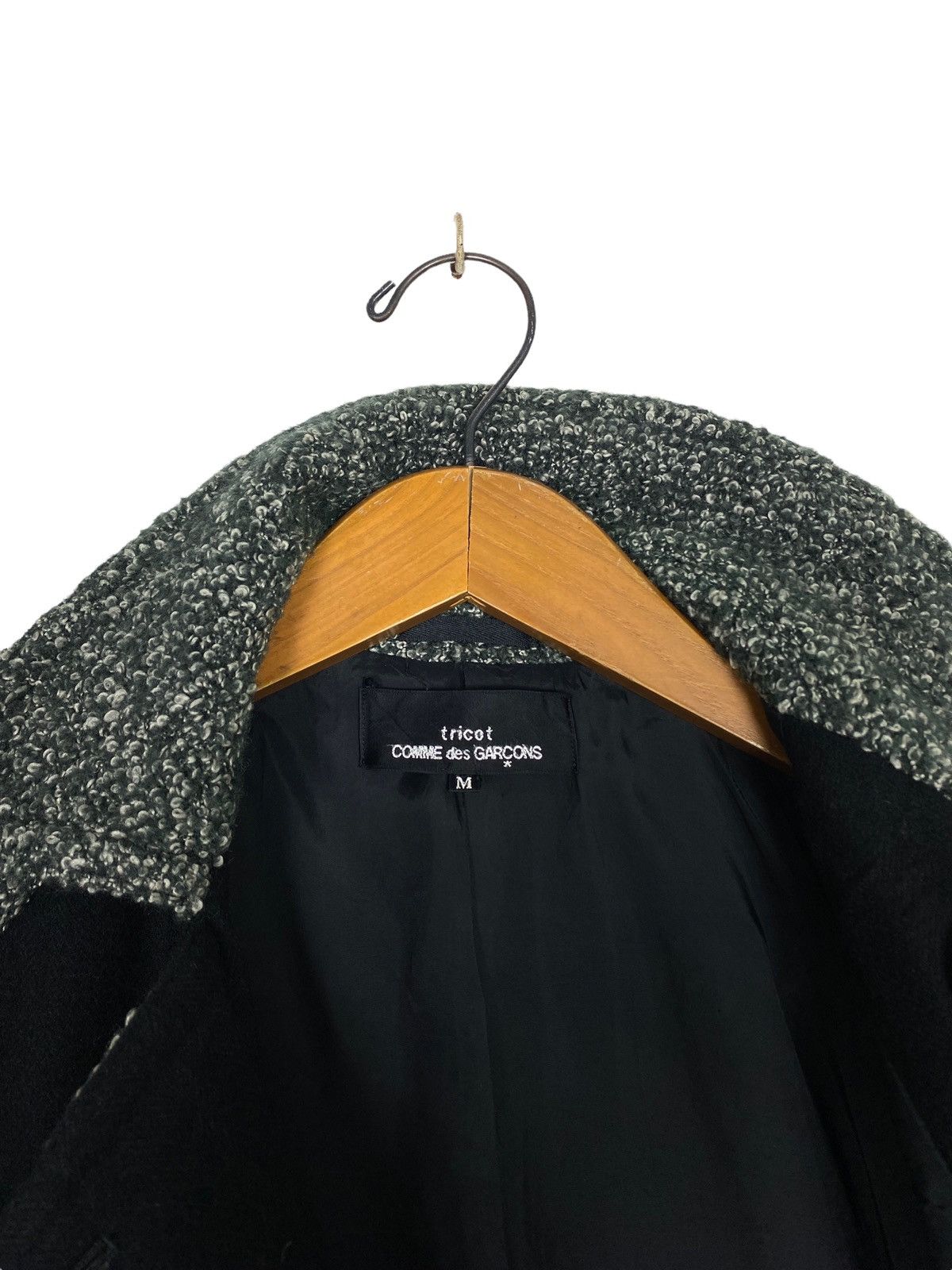 Comme des Garcons Vtg Comme des GARÇONS Tricot Patchwork Wool Coat Size M / US 6-8 / IT 42-44 - 5 Thumbnail