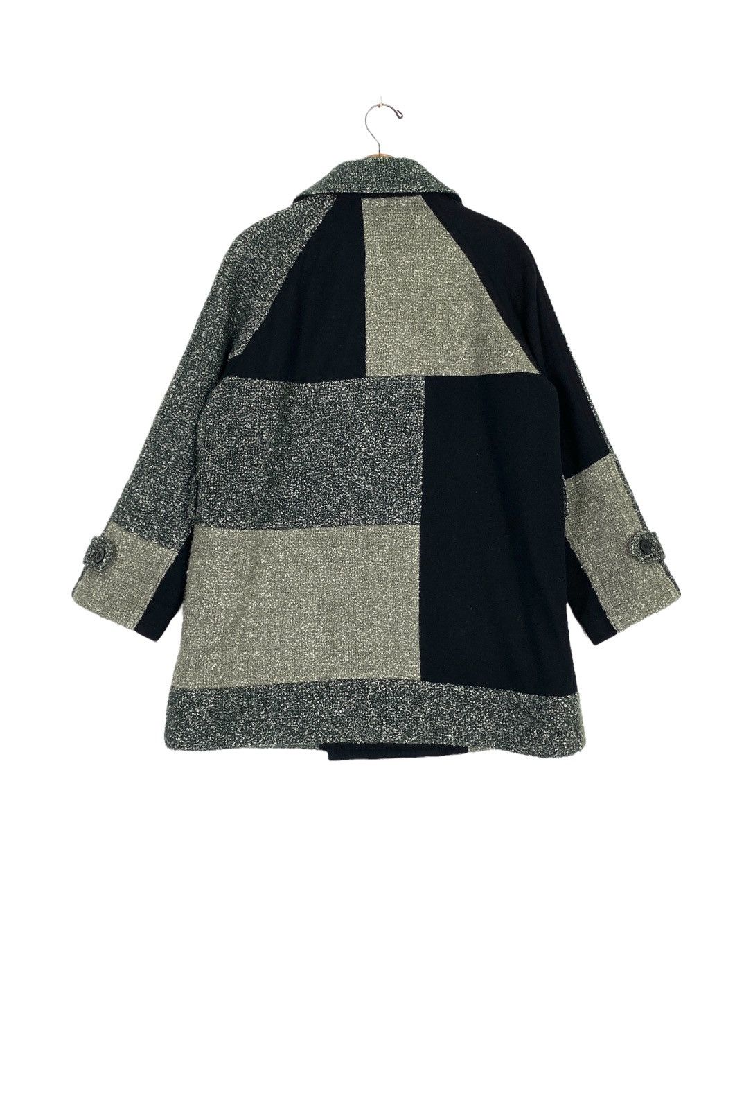 Comme des Garcons Vtg Comme des GARÇONS Tricot Patchwork Wool Coat Size M / US 6-8 / IT 42-44 - 4 Thumbnail