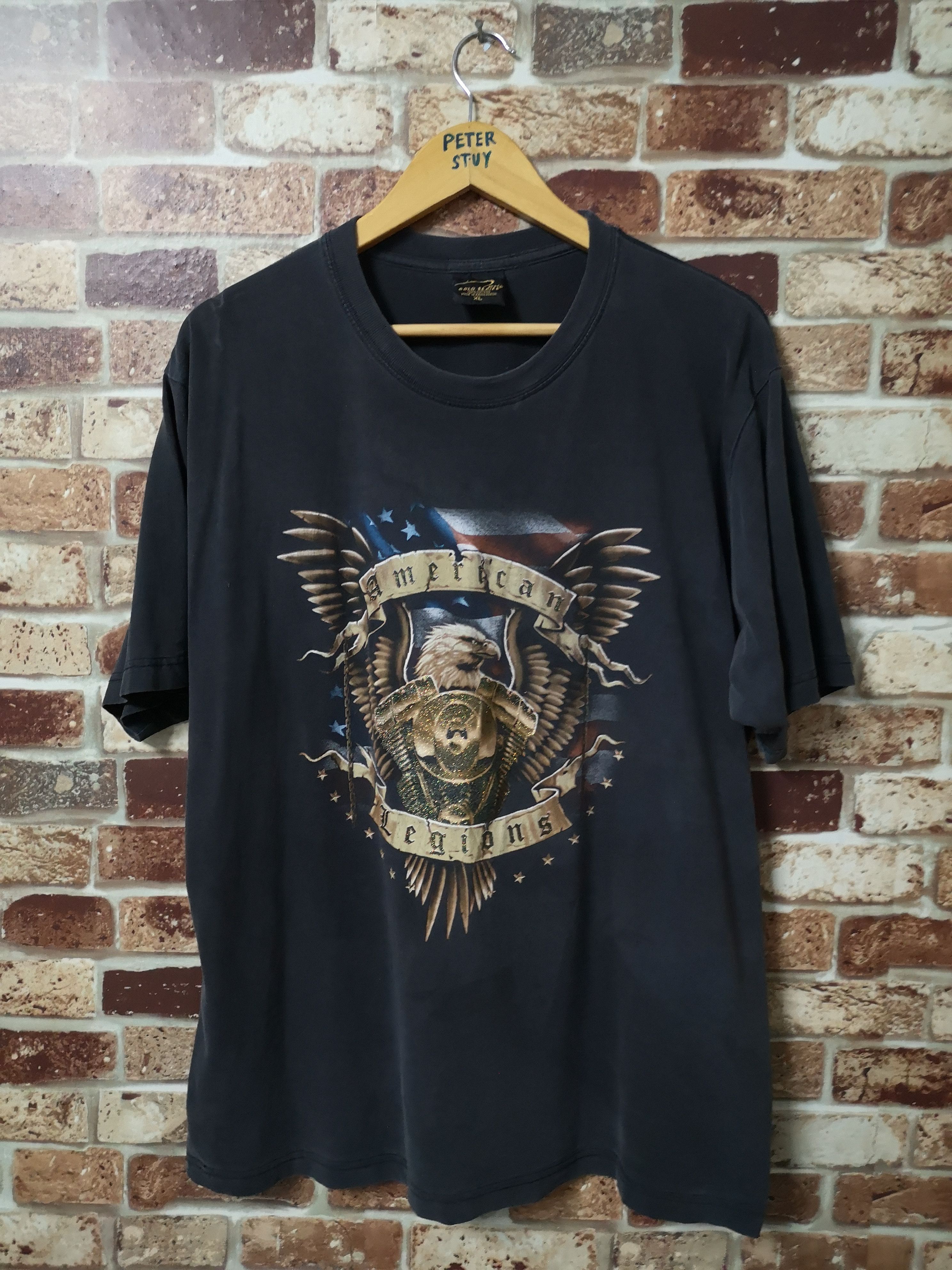 Vintage American Legions Tee Size US XL / EU 56 / 4 - 1 Thumbnail