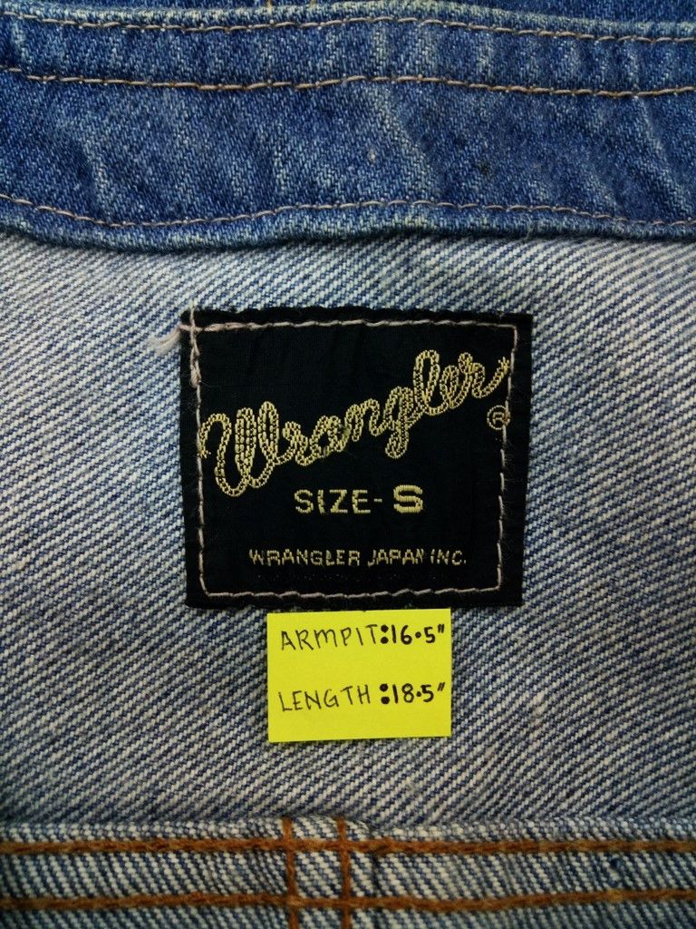 Wrangler 🔥Wrangler Japan Button Up Denim Vest Jacket RARE Size US XS / EU 42 / 0 - 8 Thumbnail