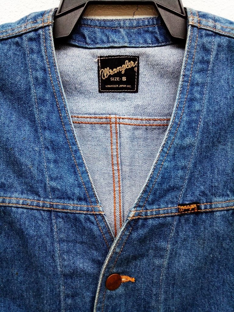 Wrangler 🔥Wrangler Japan Button Up Denim Vest Jacket RARE Size US XS / EU 42 / 0 - 6 Thumbnail